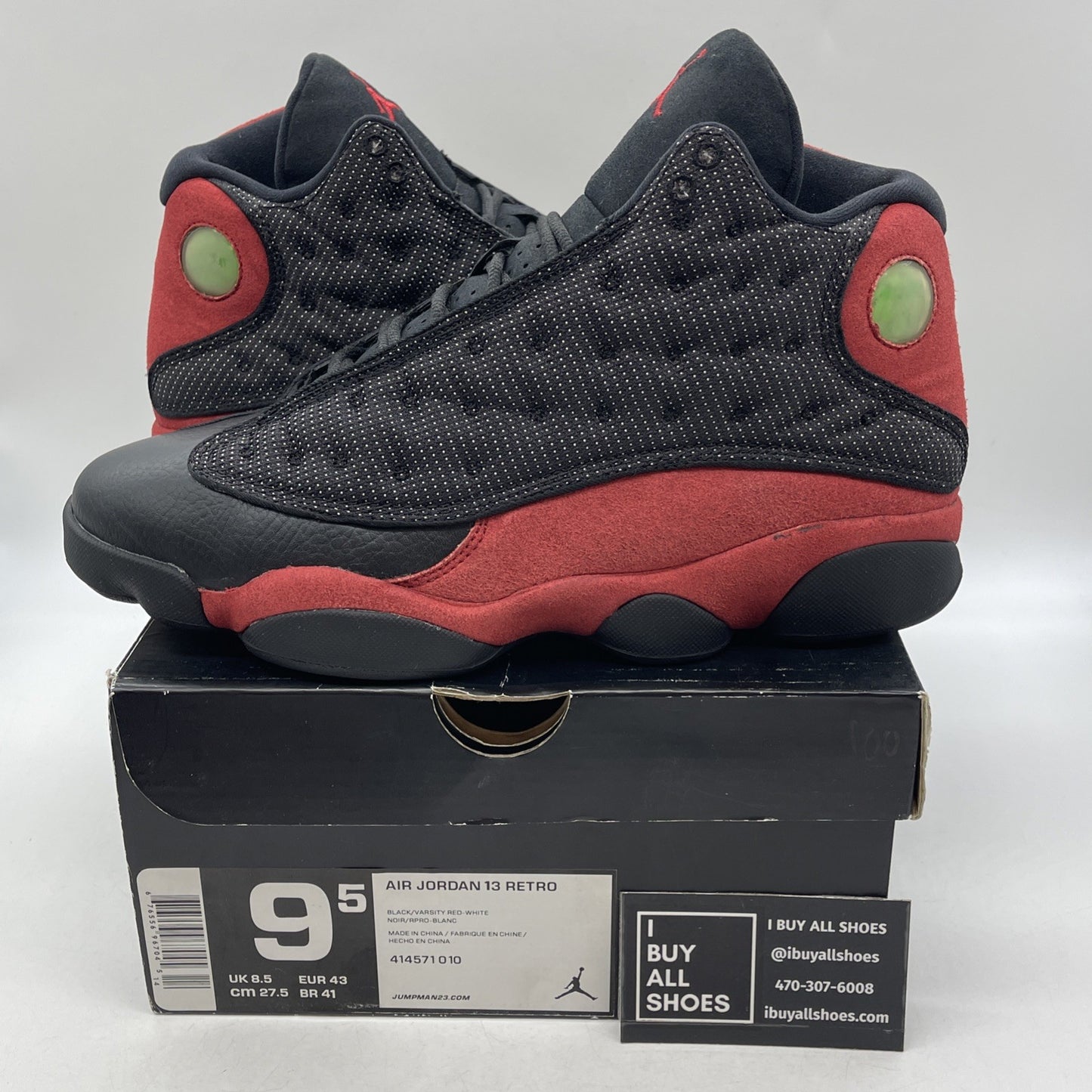 Size 9.5 - Air Jordan 13 Retro 2013 Bred (414571-010)