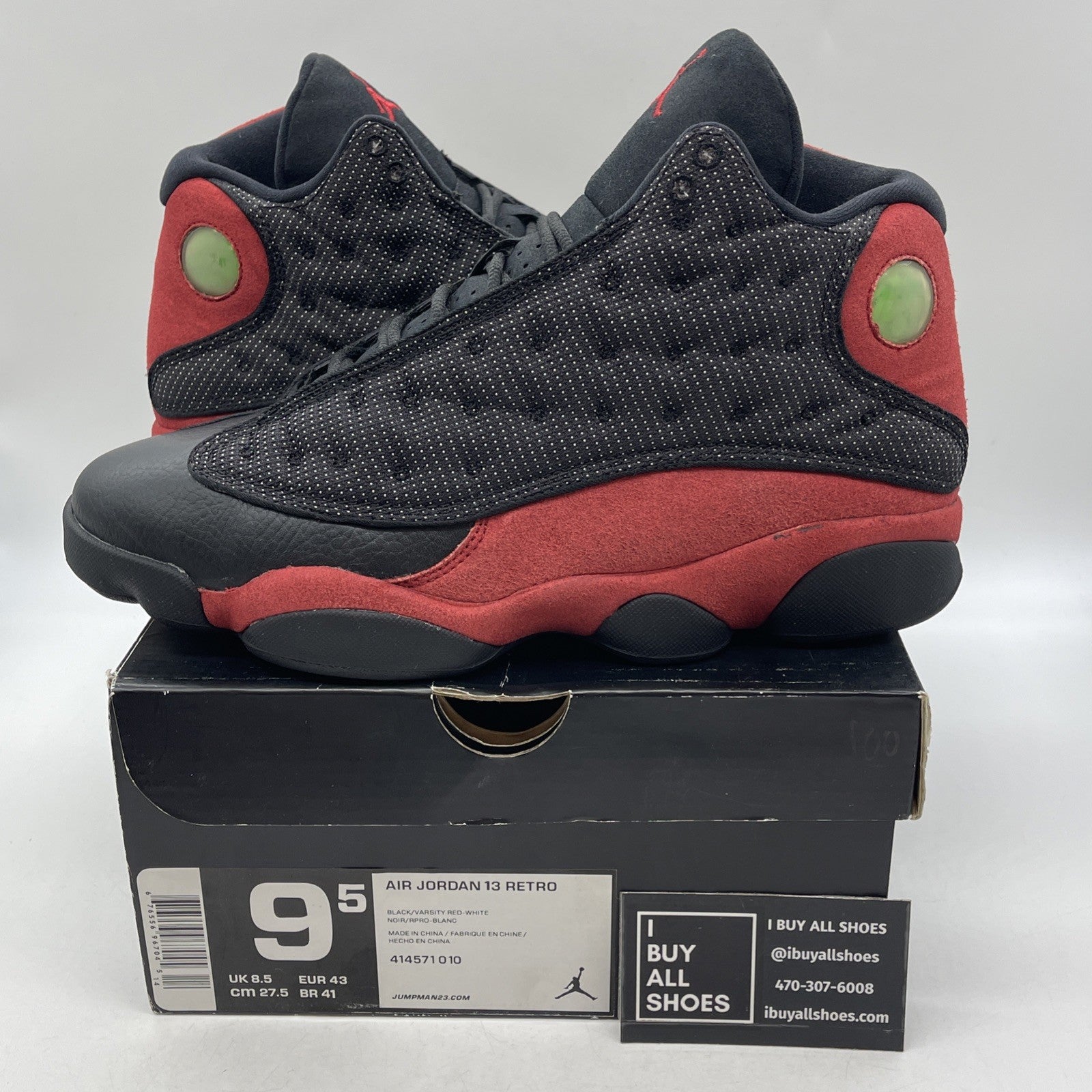Size 9.5 - Air Jordan 13 Retro 2013 Bred (414571-010)