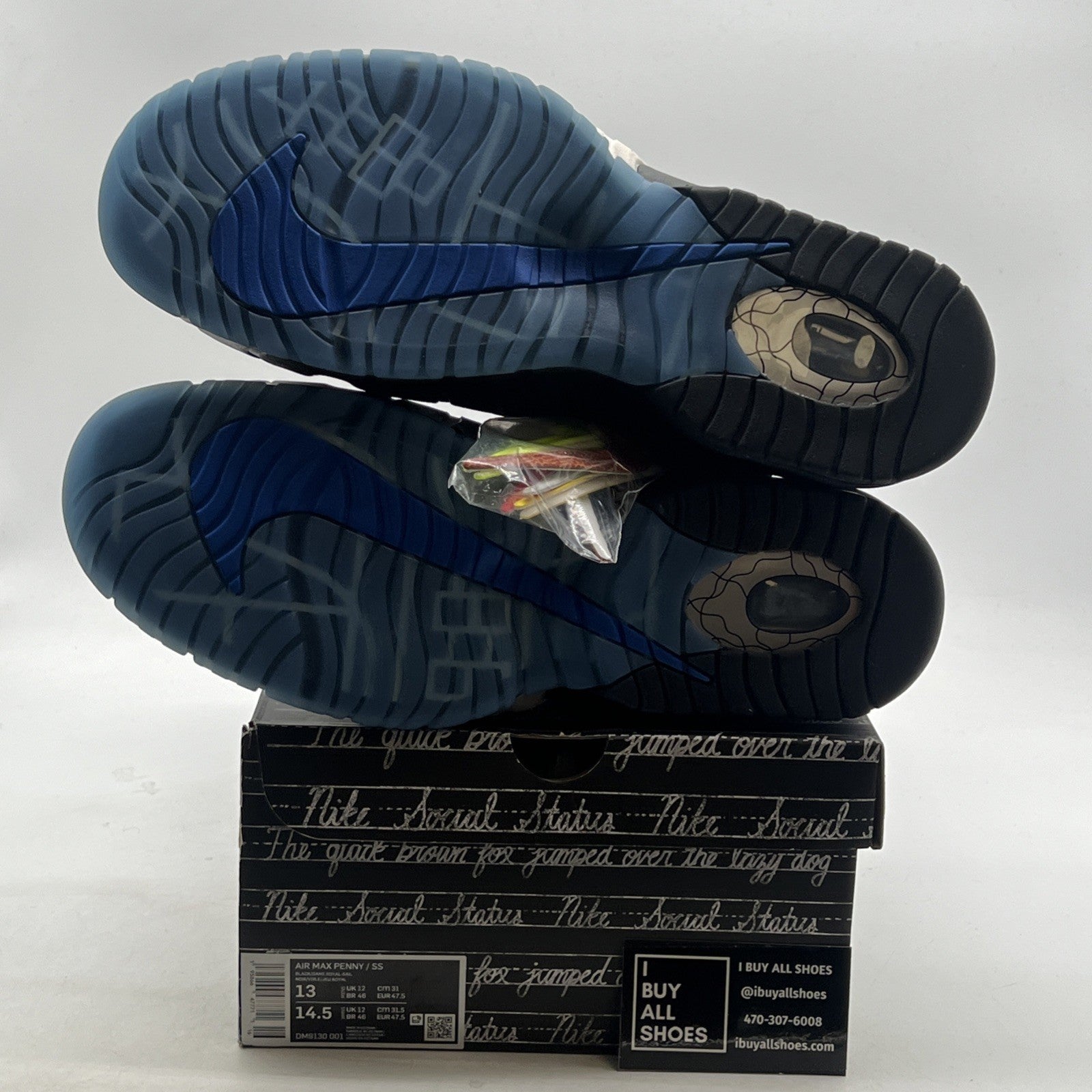 Size 13 — Nike Social Status x Air Max Penny 1 Recess - Black (DM9130-001)