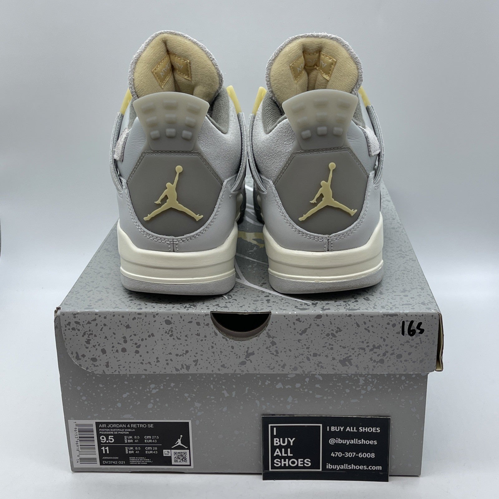 Size 9.5 - Jordan 4 Retro SE Low Craft Grey Suede Leather (DV3742-021)