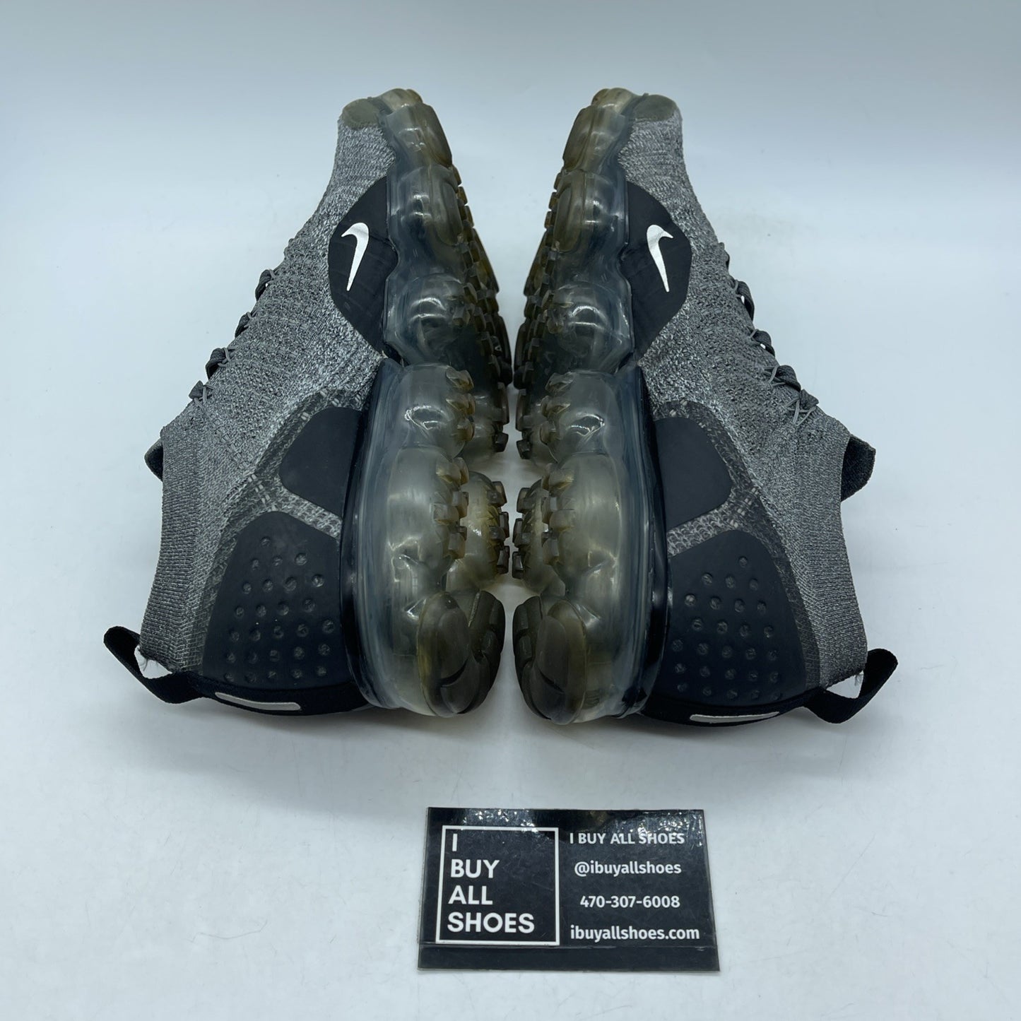 Size 9.5 - Nike Air Vapormax Flyknit 2 Wolf Grey Black Suede (942842-002)