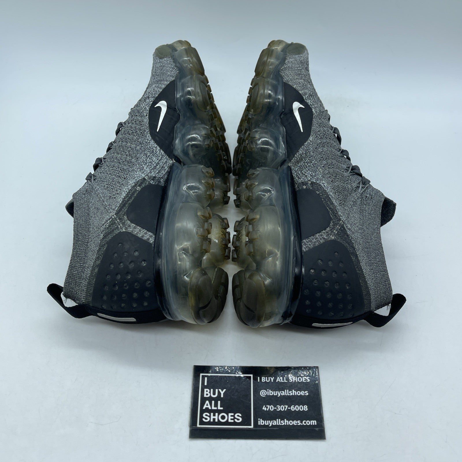 Size 9.5 - Nike Air Vapormax Flyknit 2 Wolf Grey Black Suede (942842-002)