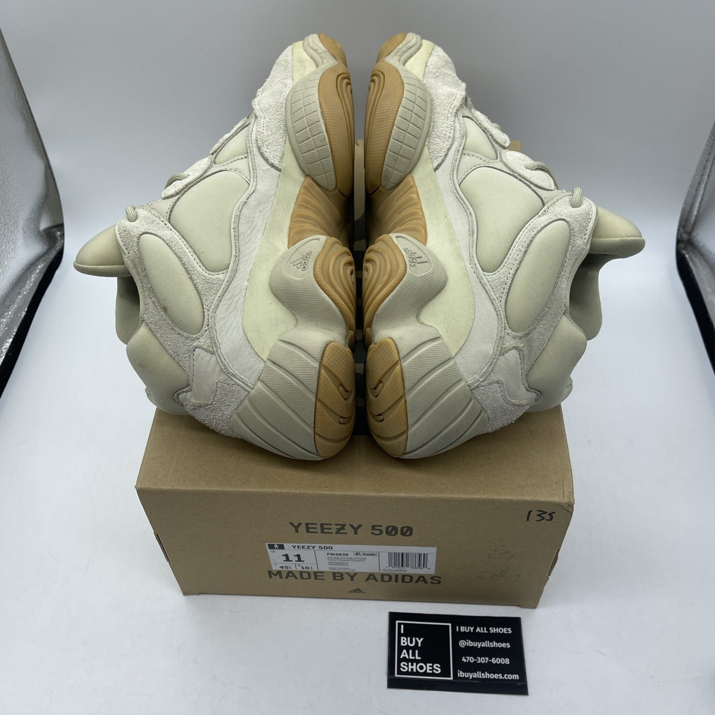 Size 11 - adidas Yeezy 500 Stone Brown Suede Leather (FW4839)