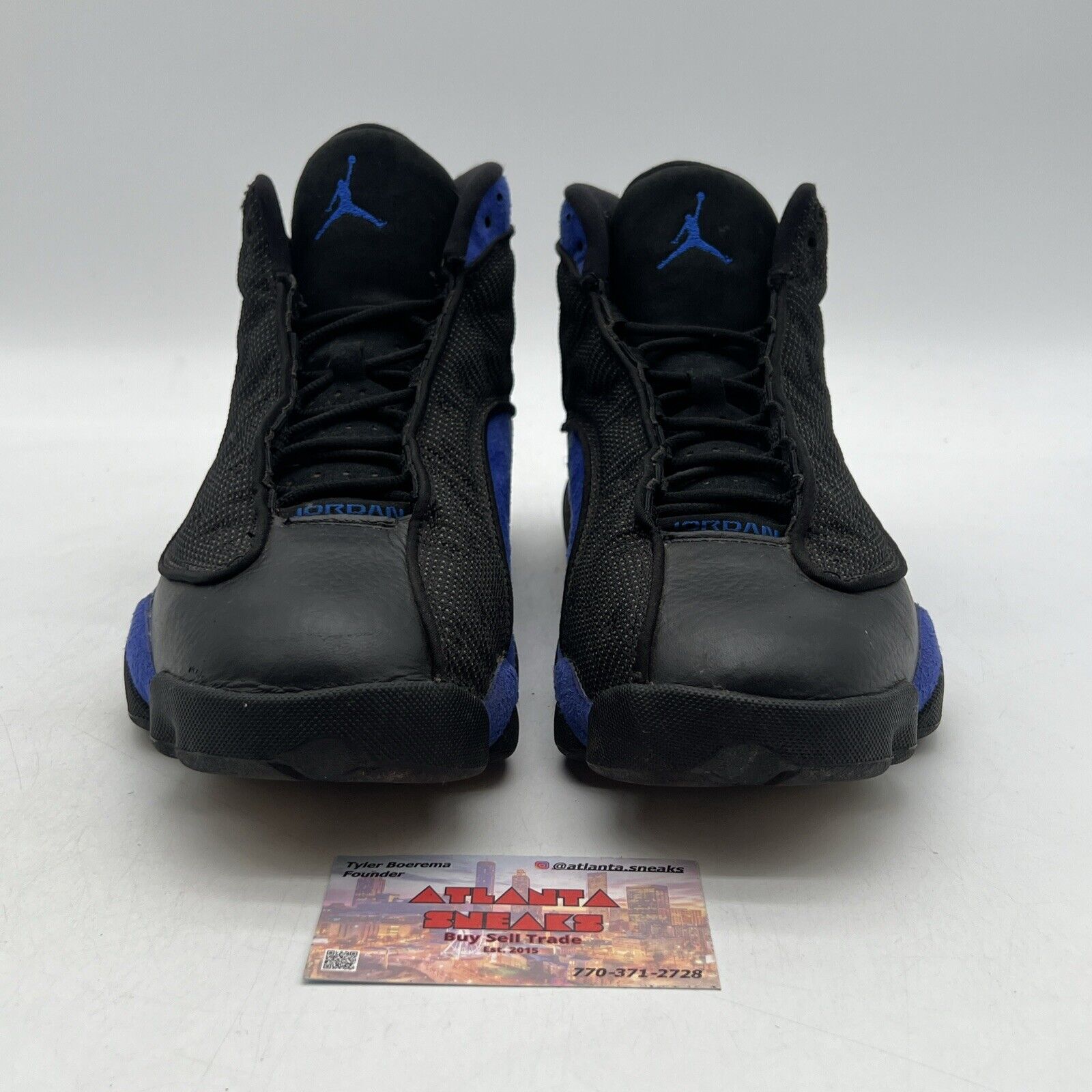 Size 9.5 - Jordan 13 Retro Hyper Royal 2020 Black Suede (414571-040)