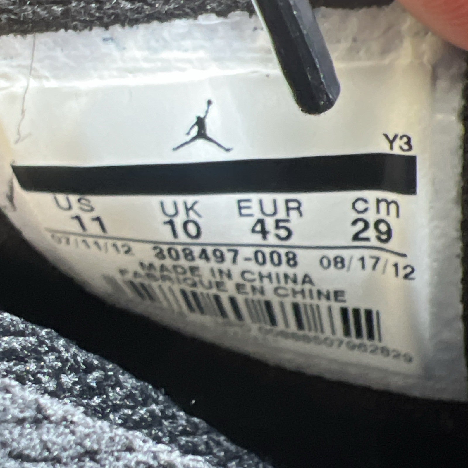 Size 11 - Air Jordan 4 Retro Low Thunder (308497-008)