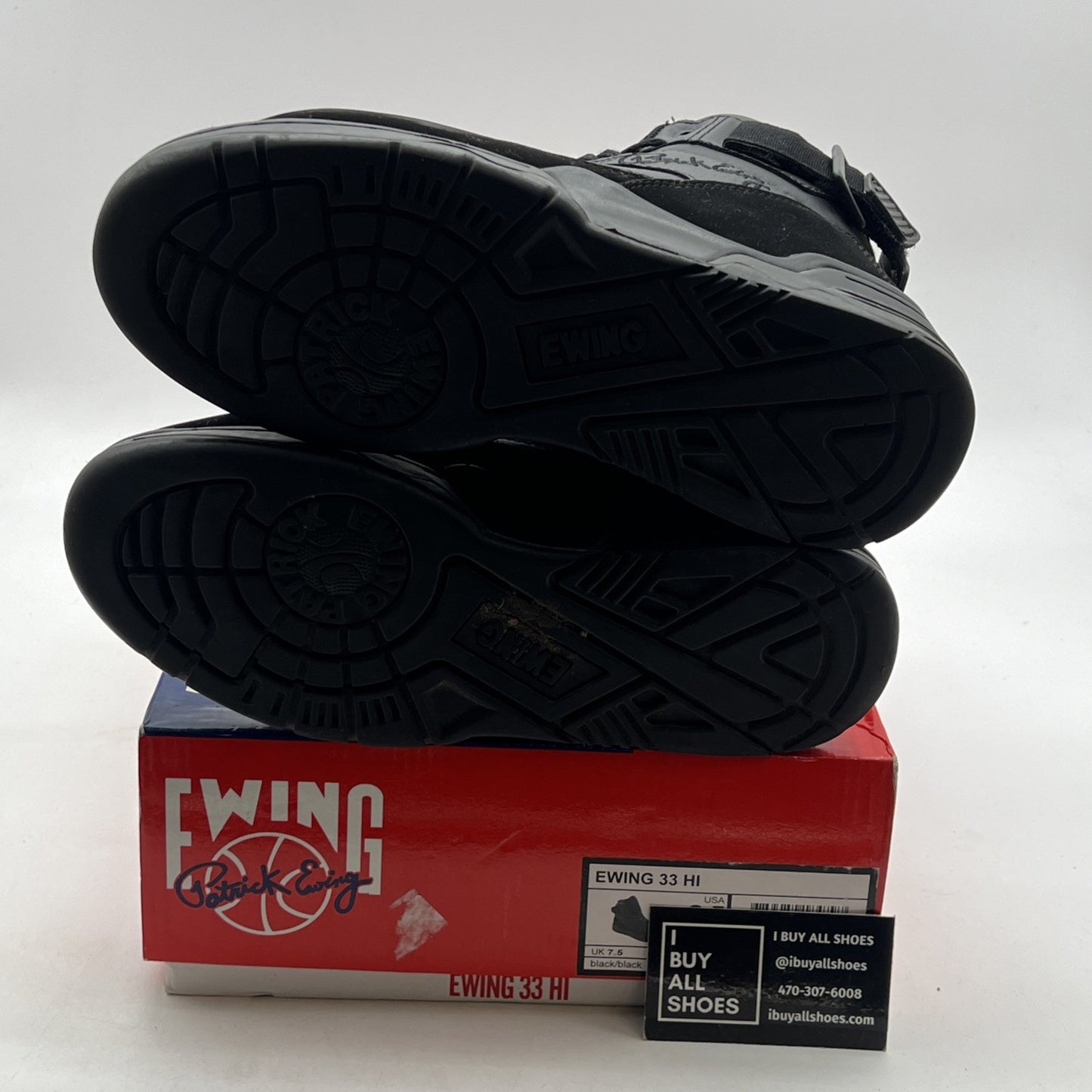 Size 8.5 - PATRICK EWING ATHLETICS 33 HI x ORION REBOUND Black/Black 1RBE001-001