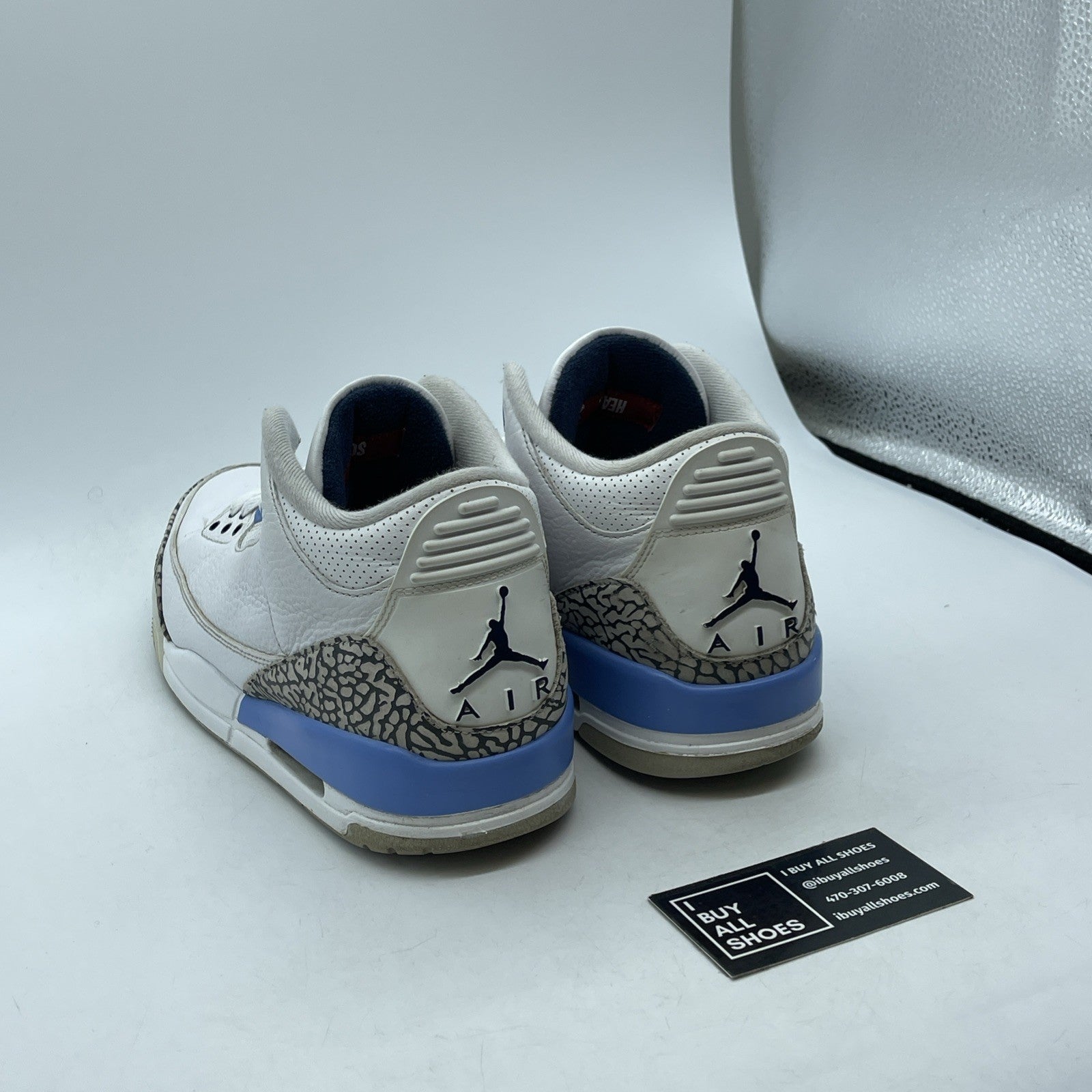 Size 10 - Jordan 3 Retro Mid UNC Grey White Leather Suede (CT8532-104)