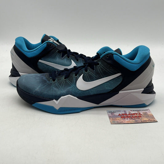 Size 11 - Nike Zoom Kobe 7 System Shark White Blue (488371-401)