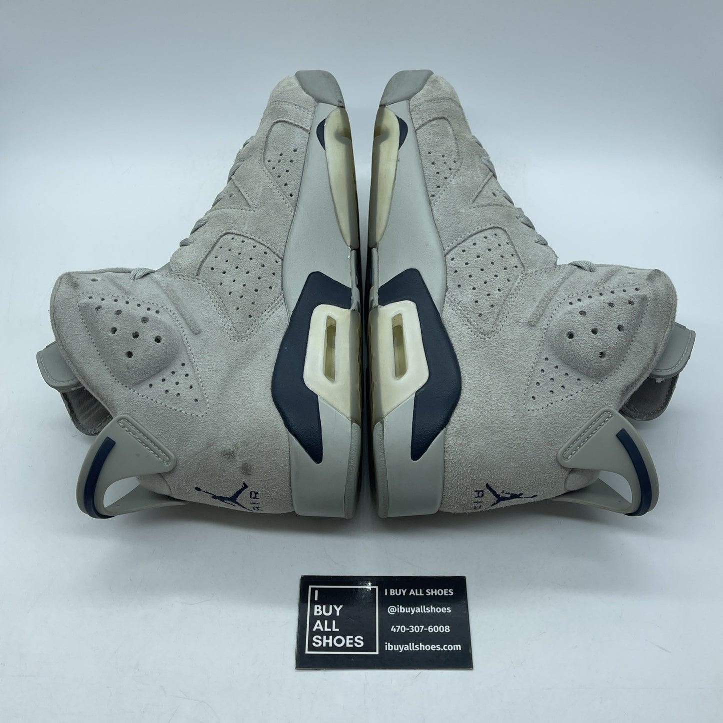 Size 11.5 - Jordan 6 Retro Mid Georgetown Grey Blue Suede (CT8529-012)