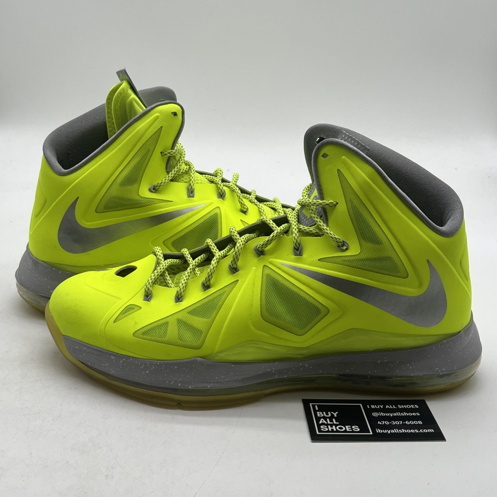 Size 13 - Nike LeBron 10 Volt - (541100-700)