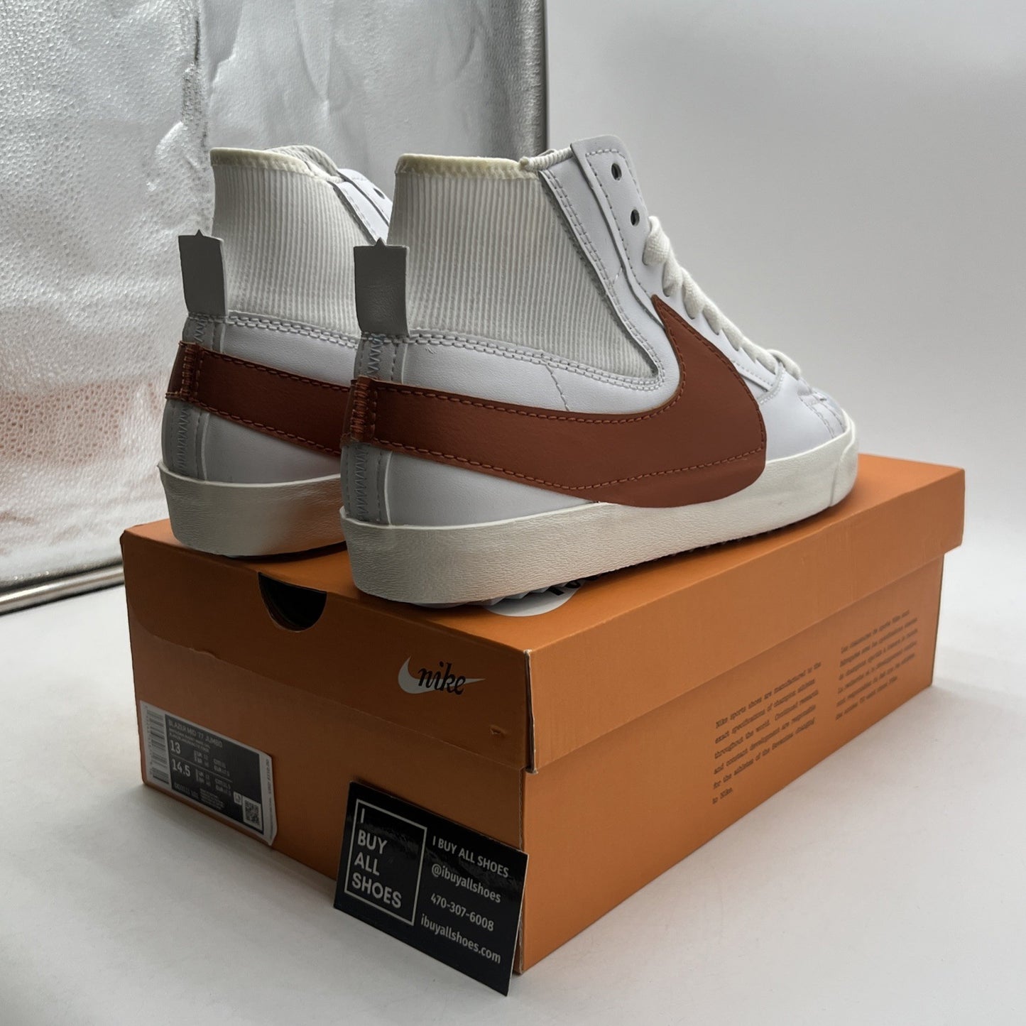 Size 13 - Nike Blazer '77 Jumbo Mid Dark Russet (DD3111-101)