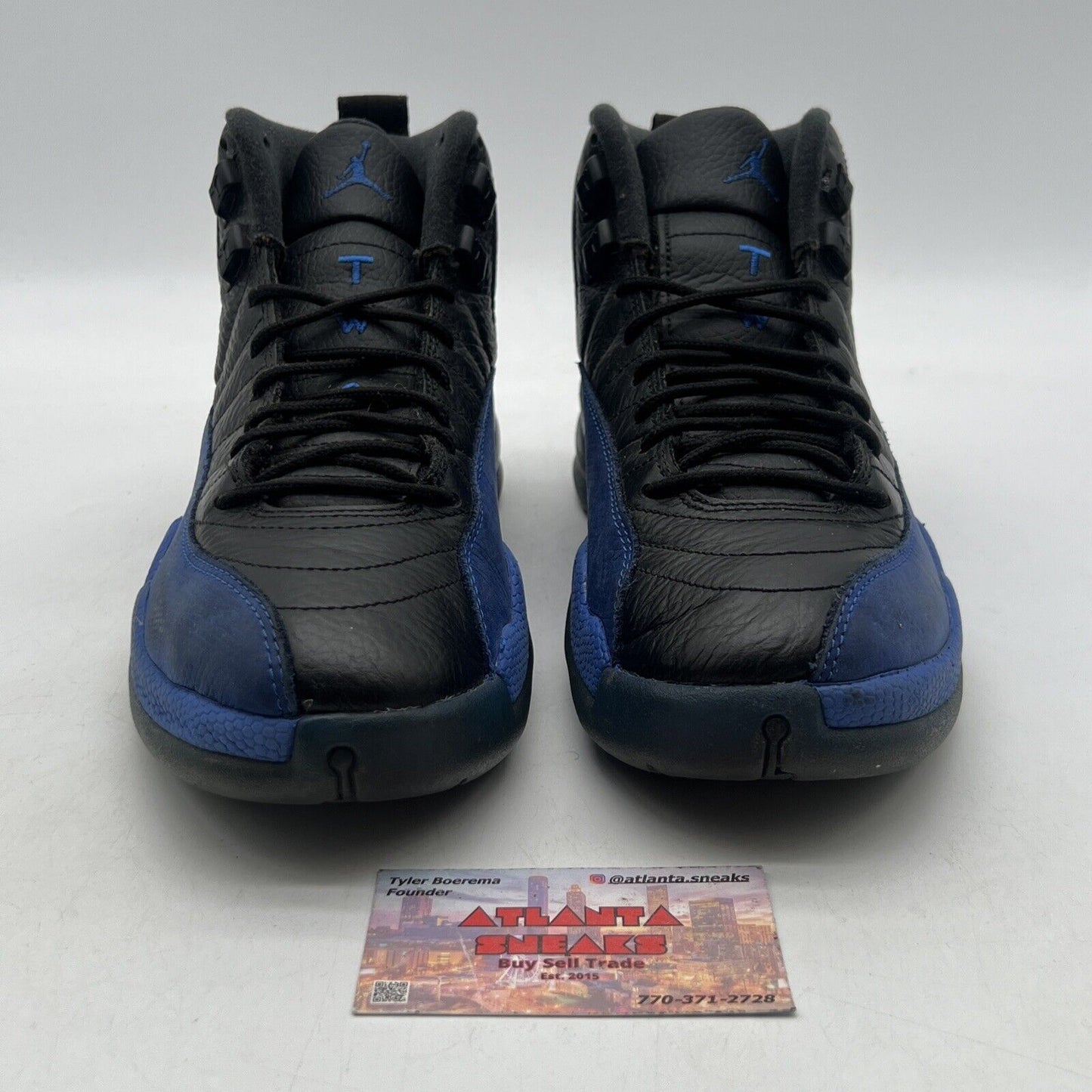 Size 9 - Air Jordan 12 Retro Game Royal Black Blue Leather (130690-014)