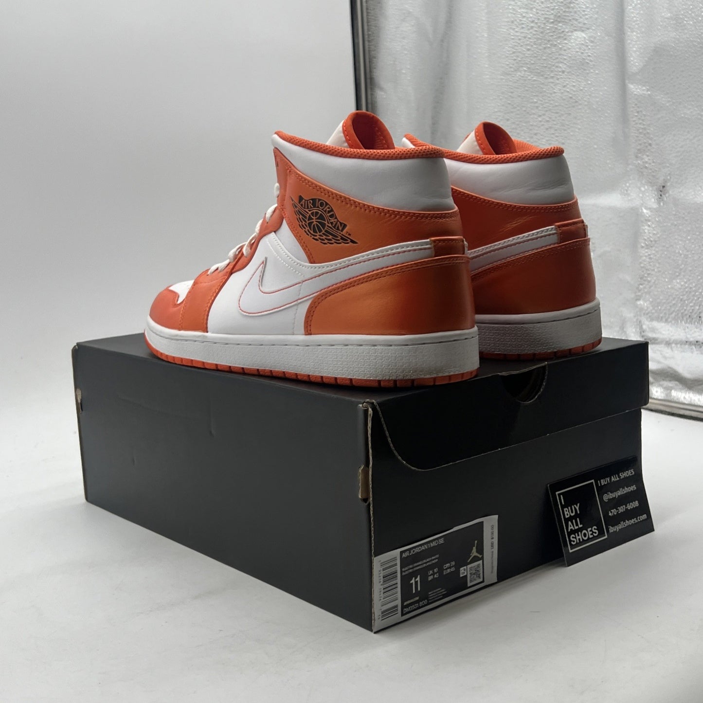 Size 11 - Air Jordan 1 SE Mid Electro Orange (DM3531-800)