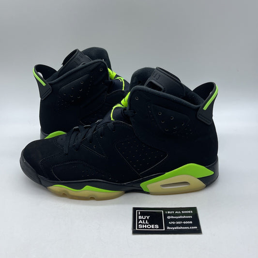 Size 11 - Jordan 6 Retro Electric Green Black Suede (CT8529-003)