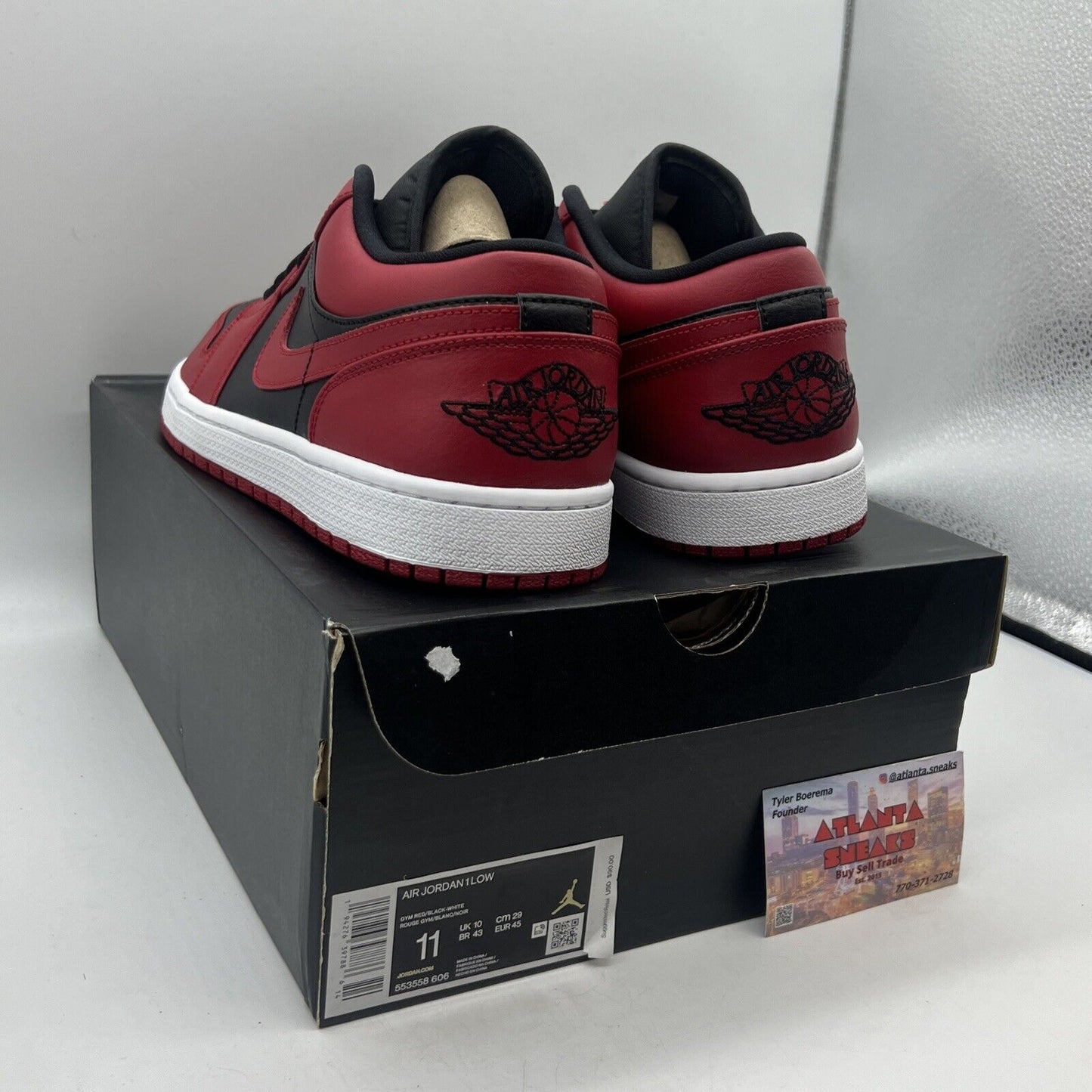 Size 11 - Air Jordan 1 Reverse Bred Red White Black Brand New Og All DS