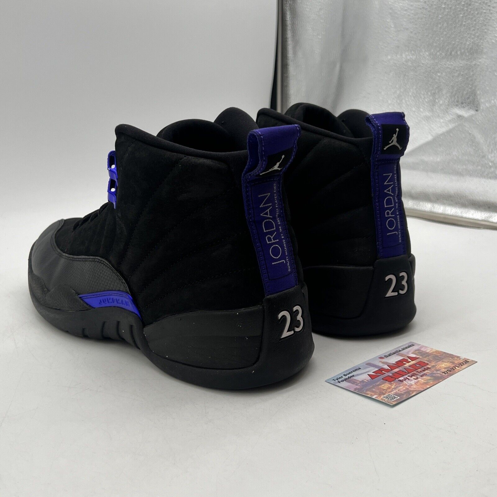 Size 12 - Air Jordan 12 Retro Dark Concord Black Suede Purple (CT8013-005)