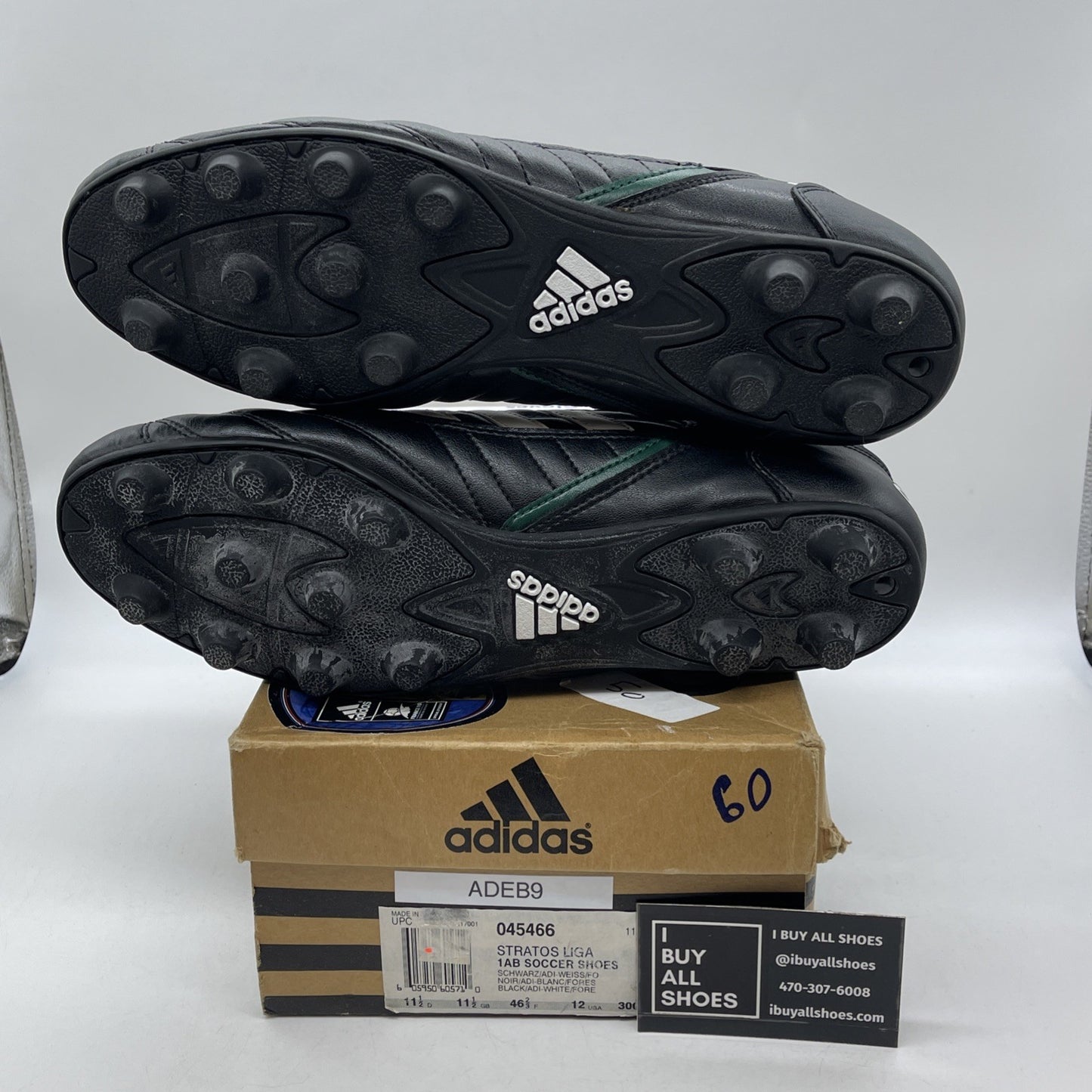 Size 12 - Adidas Stratos Cup Liga 1AB JR soccer shoes Leather (045466)