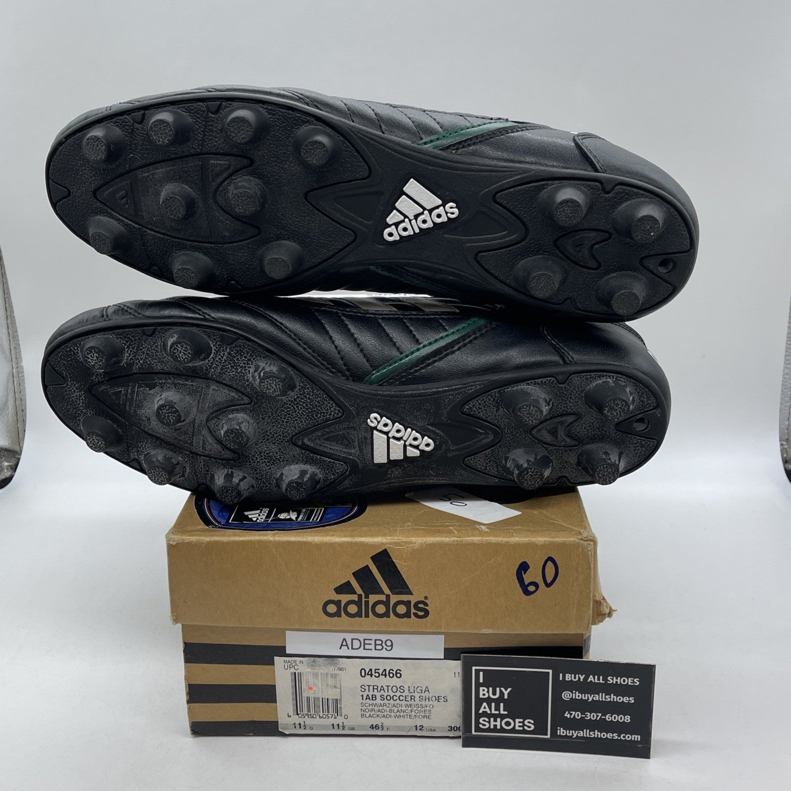 Size 12 - Adidas Stratos Cup Liga 1AB JR soccer shoes Leather (045466)