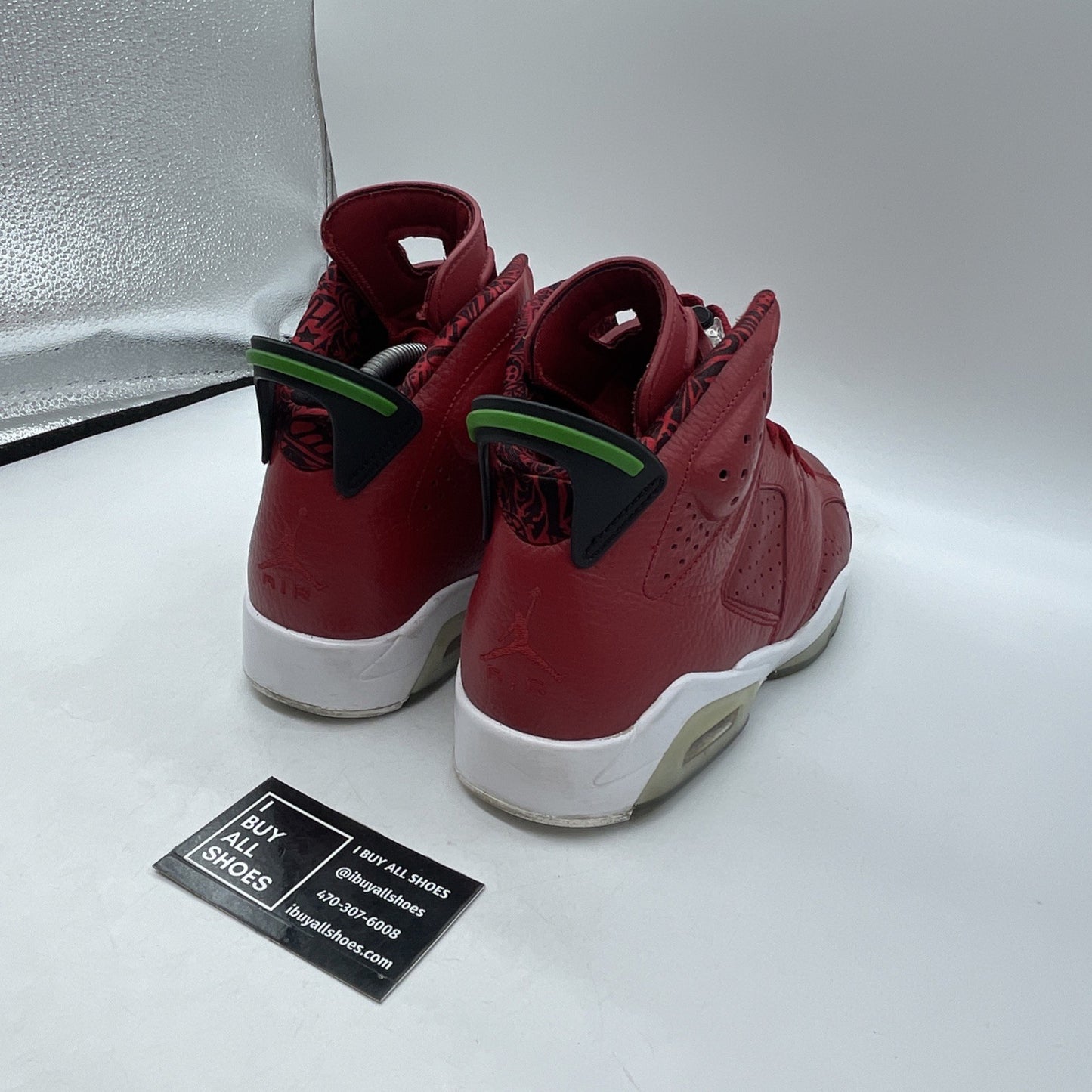 Size 9 - Air Jordan 6 Spizike History of Jordan Red Black Leather (694091-625)