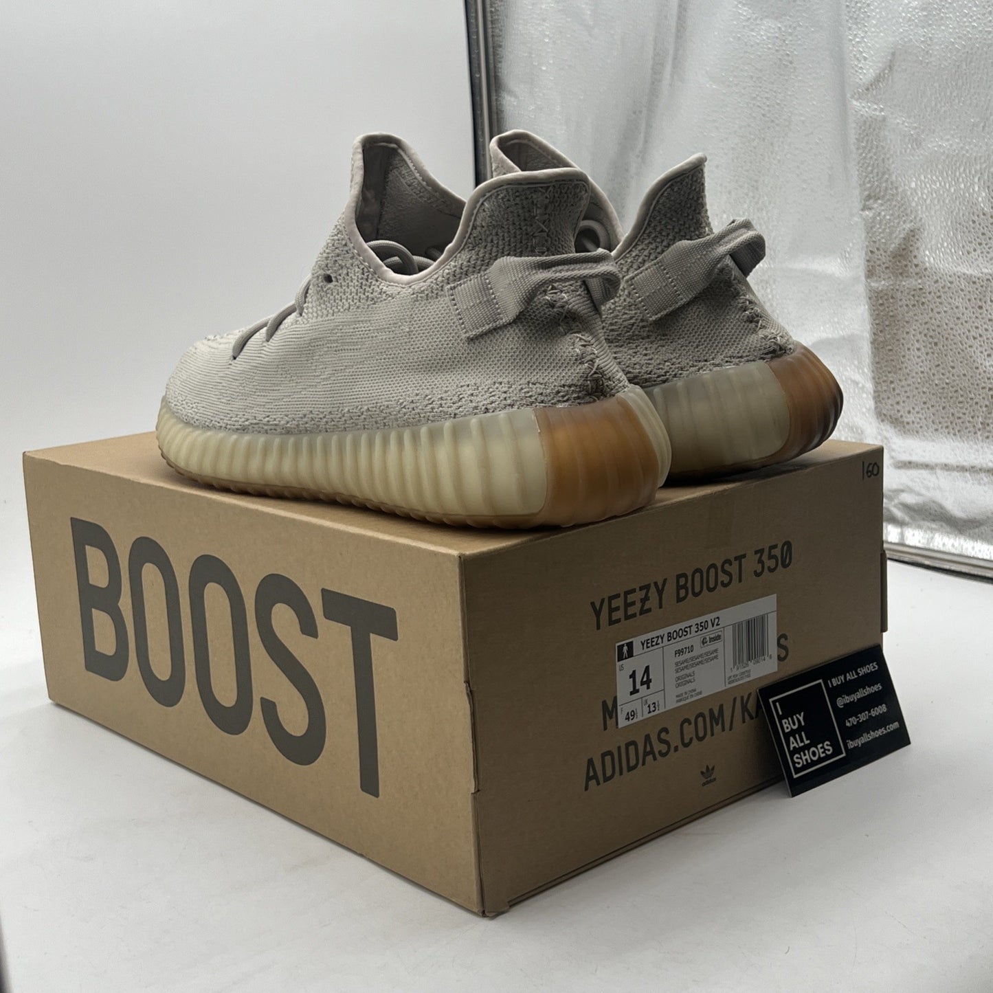 Size 14 - adidas Yeezy Boost 350 V2 Low Sesame (F99710)