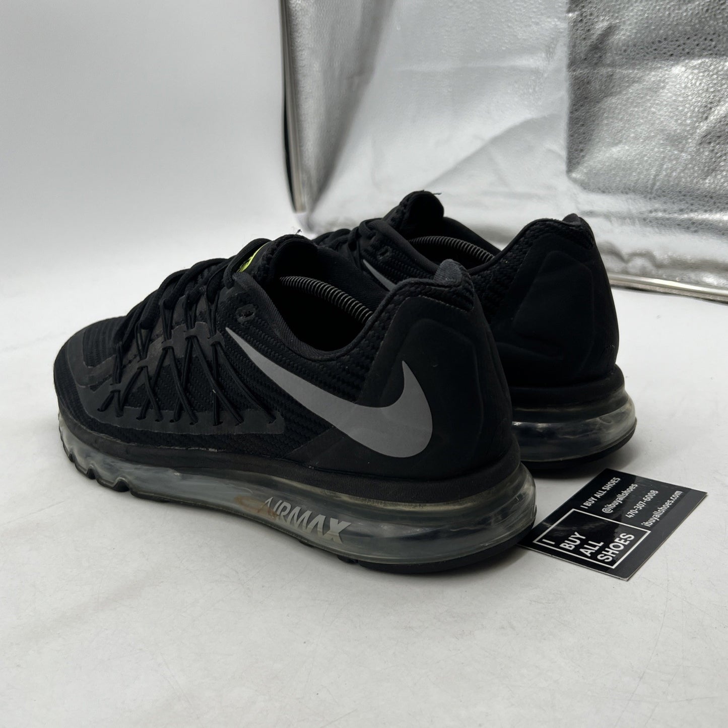 Size 12 - Nike Air Max 2015 Black Wolf Gray Sneaker 2020 (CN0135-001)