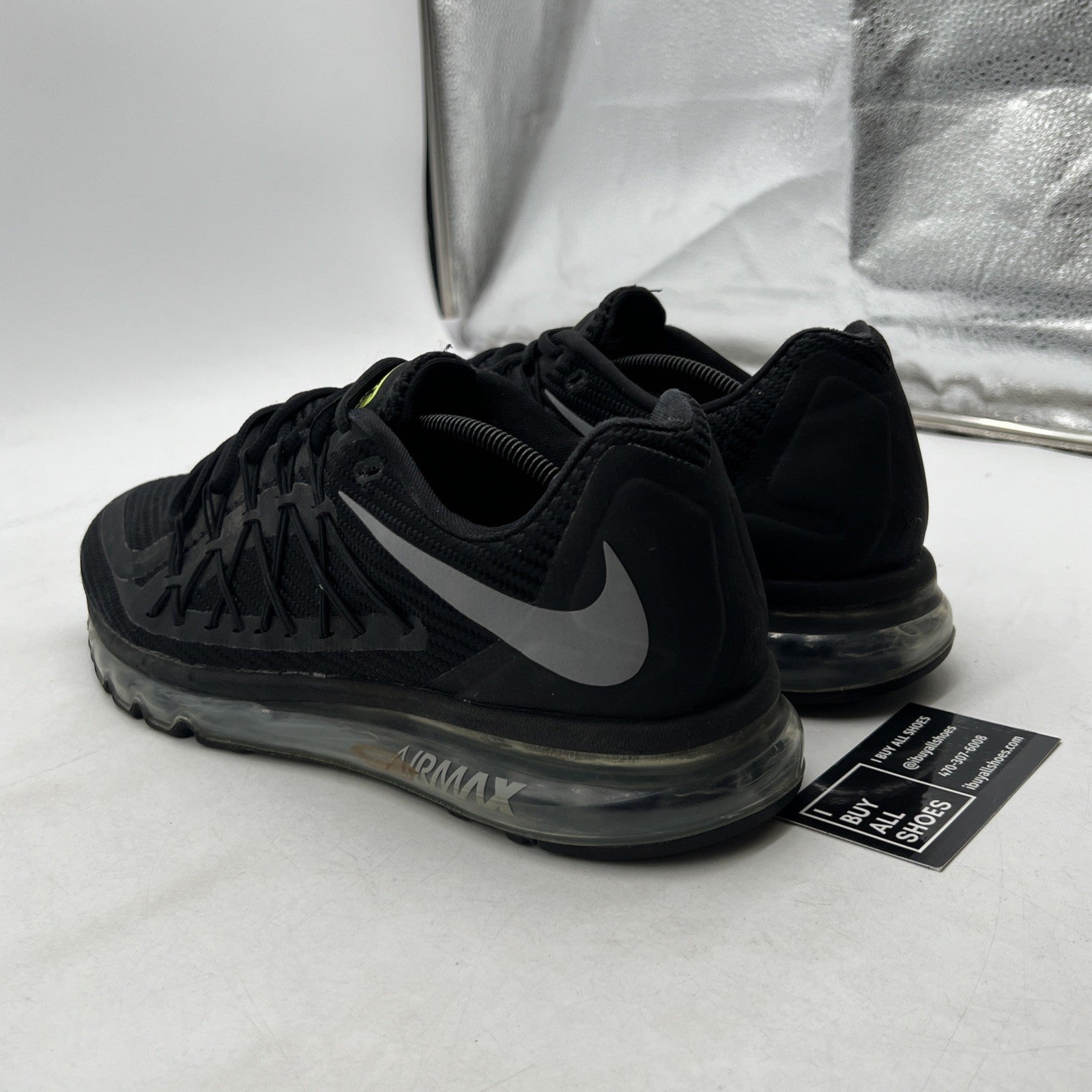 Size 12 - Nike Air Max 2015 Black Wolf Gray Sneaker 2020 (CN0135-001)