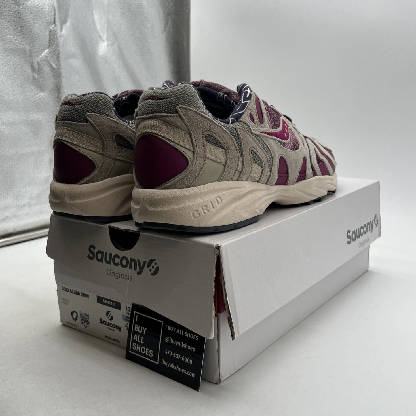 Size 12 - Saucony Grid Azura 2000 Paisley Multicolor Low Athletic (S70724-2)