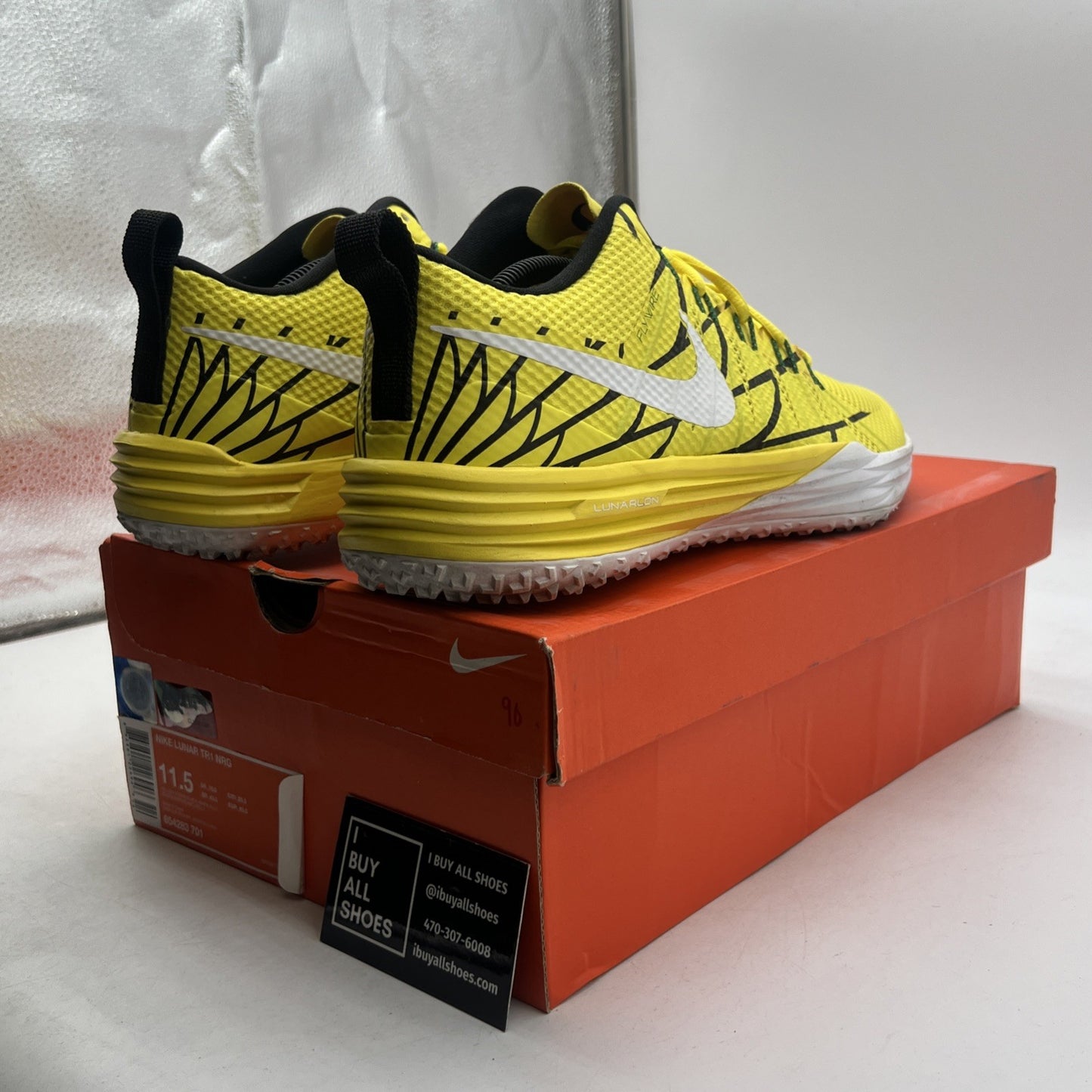 Size 11.5 - Nike Lunar TR1 LE Oregon (654283-701)