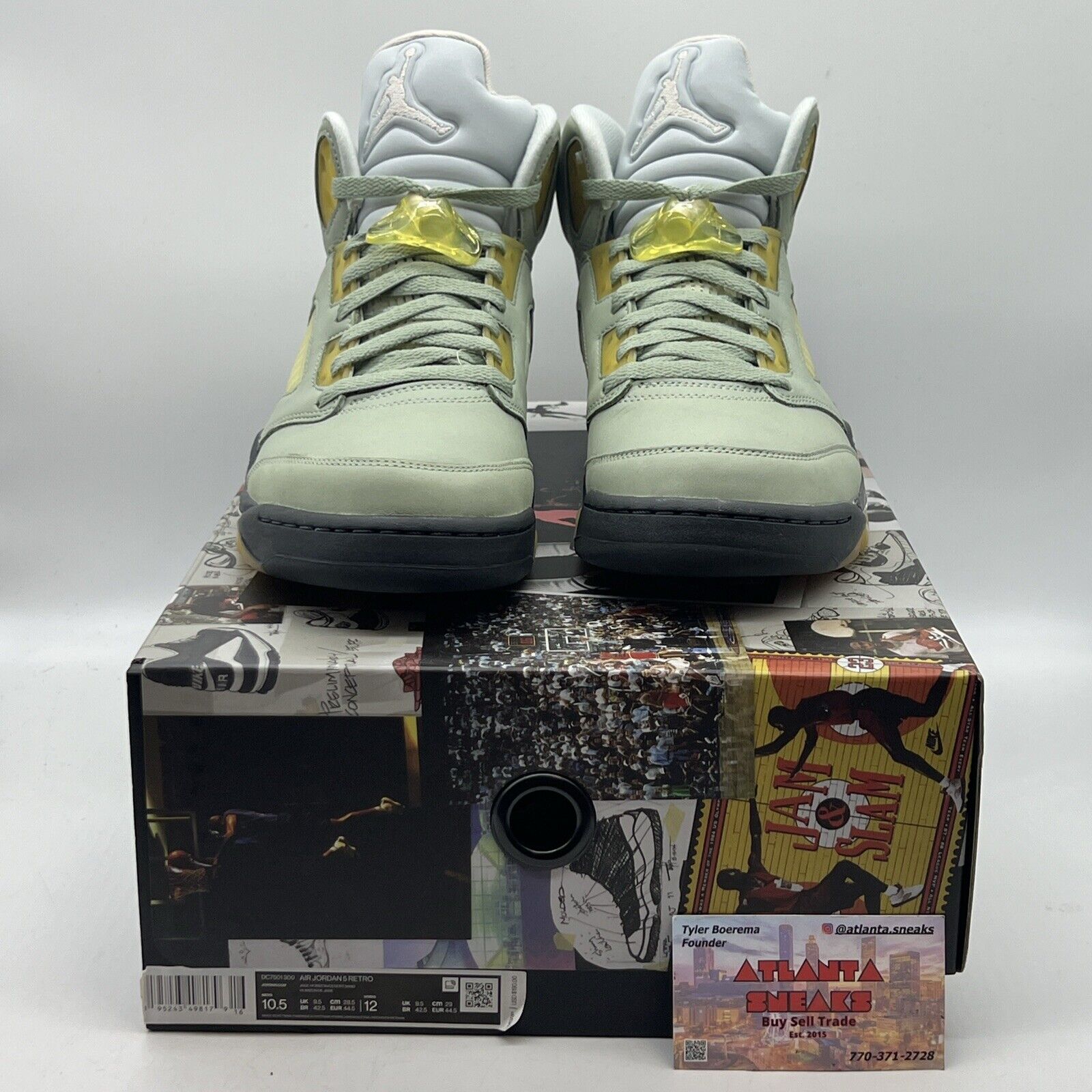 Size 10.5 - Jordan 5 JADE HORIZON 2022 Brand New Og All