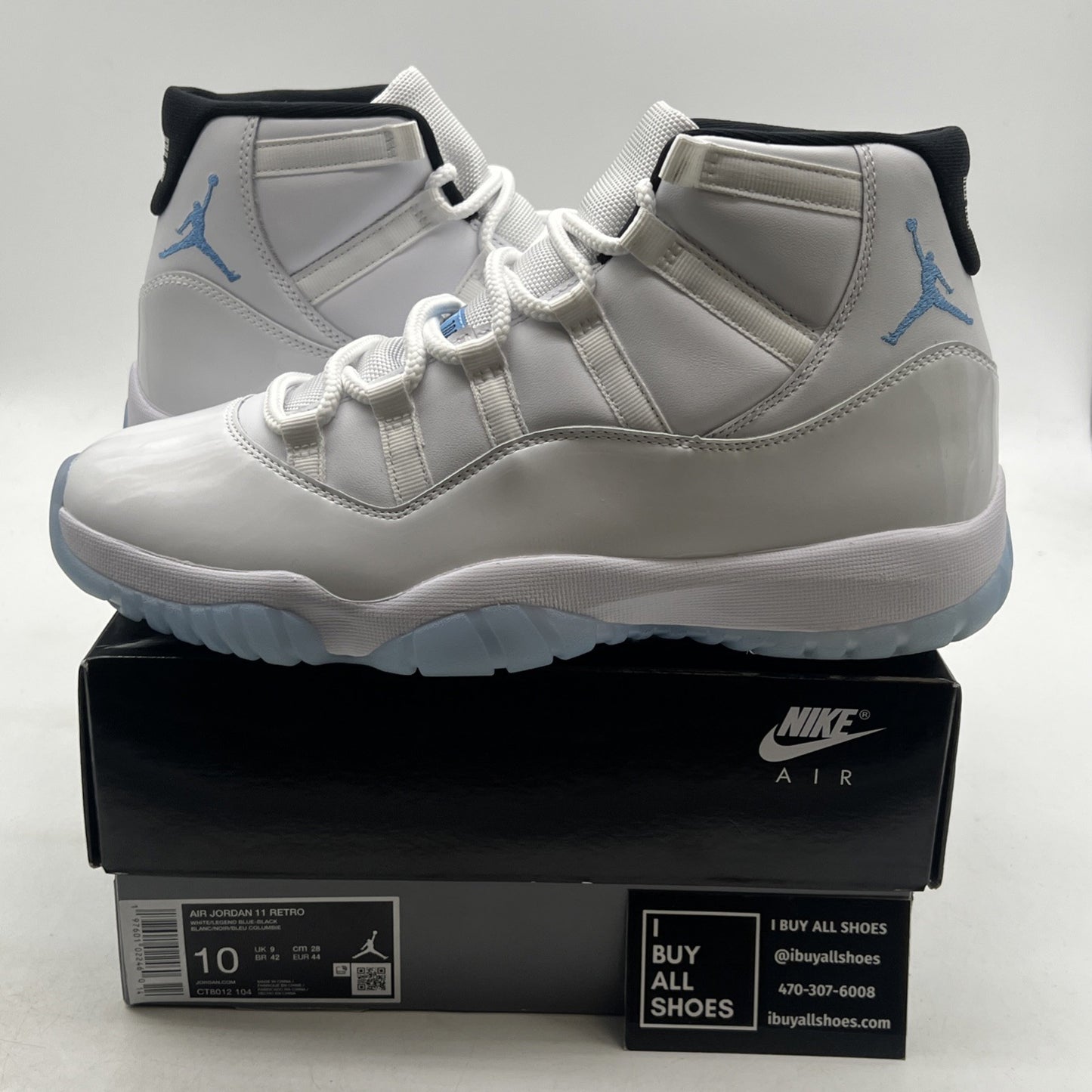 Size 10 - Air Jordan 11 Retro 2024 Legend Blue / Columbia (CT8012-104)
