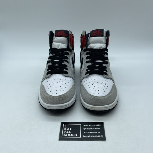 Size 6Y - Jordan 1 Retro High OG Smoke Gray 2020 Suede Leather (575441-126)