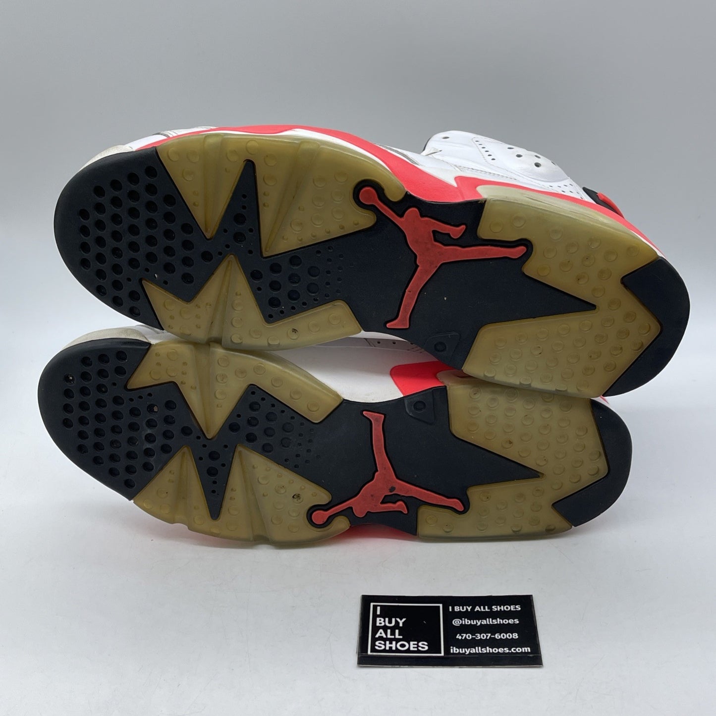 Size 13 - Air Jordan 6 Retro 2014 White Infrared Black Leather (384664-123