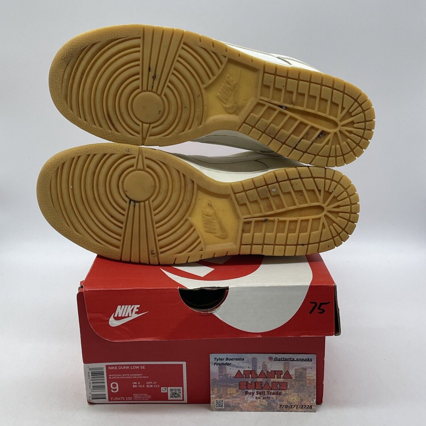 Size 9 - Nike Dunk SE Low If Lost Return To Brown White Suede (FJ5475-100)