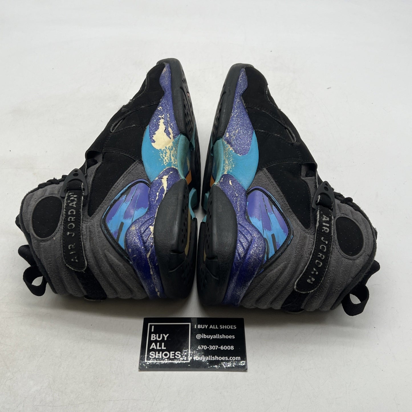 Size 8 - Air Jordan 8 Retro Aqua 2015 (305381-025)