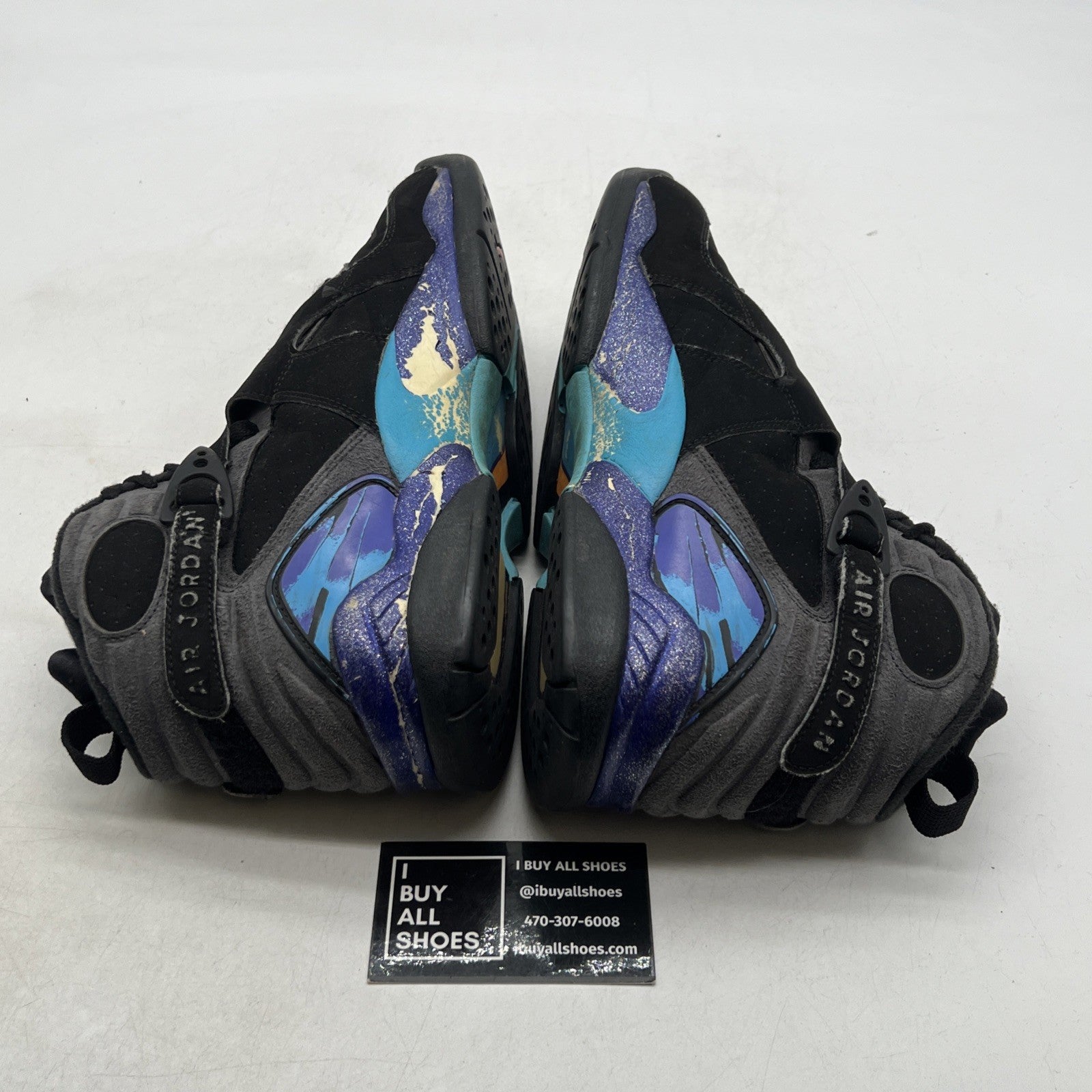 Size 8 - Air Jordan 8 Retro Aqua 2015 (305381-025)