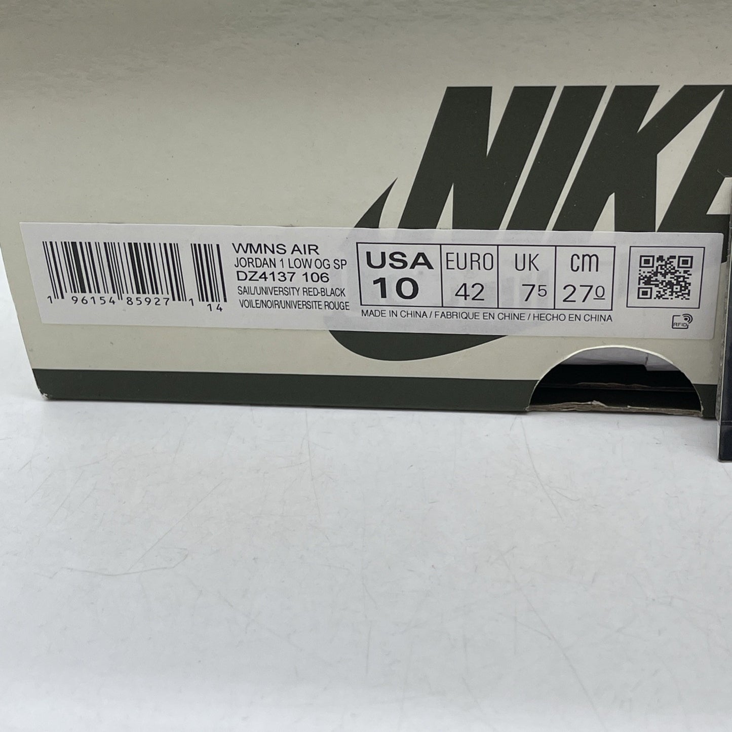 Size 10W - Air Jordan 1 Retro OG x Travis Scott Low Olive