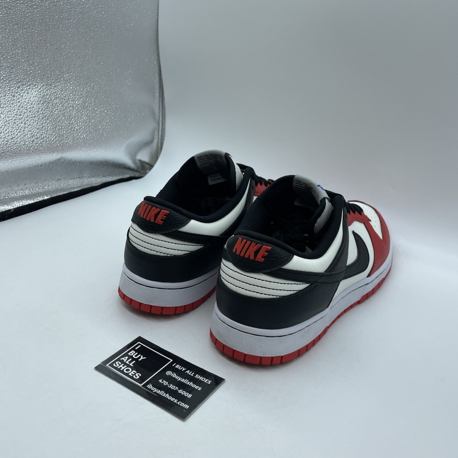Size 12 - Nike Dunk Low EMB x NBA 75th Anniversary Bulls Leather (DD3363-100)