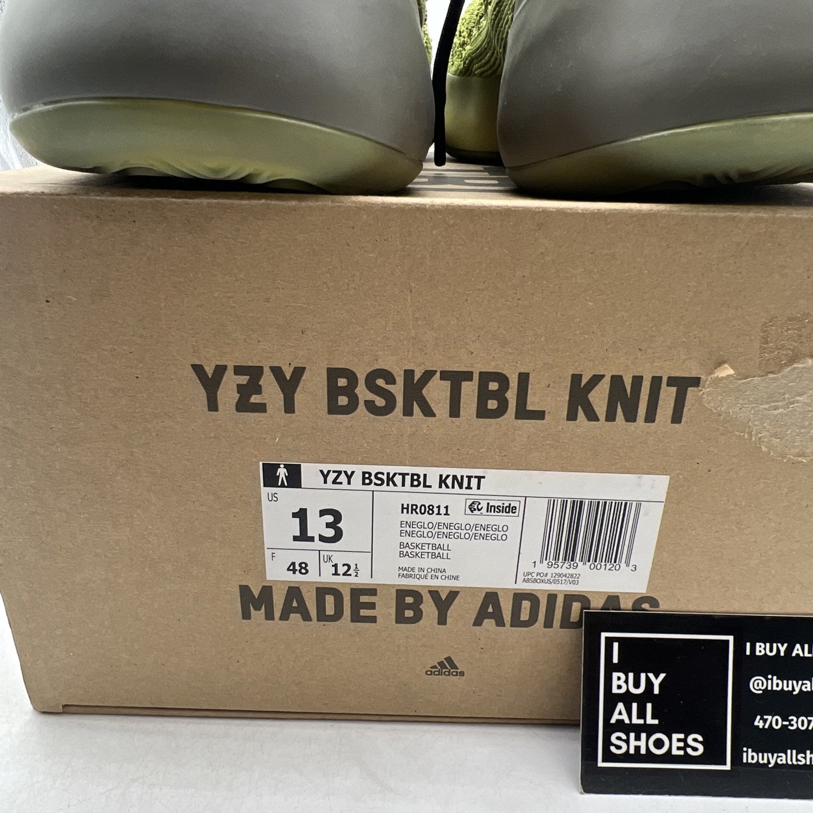 Size 13 - adidas Yeezy Basketball Knit Energy Glow (HR0811)