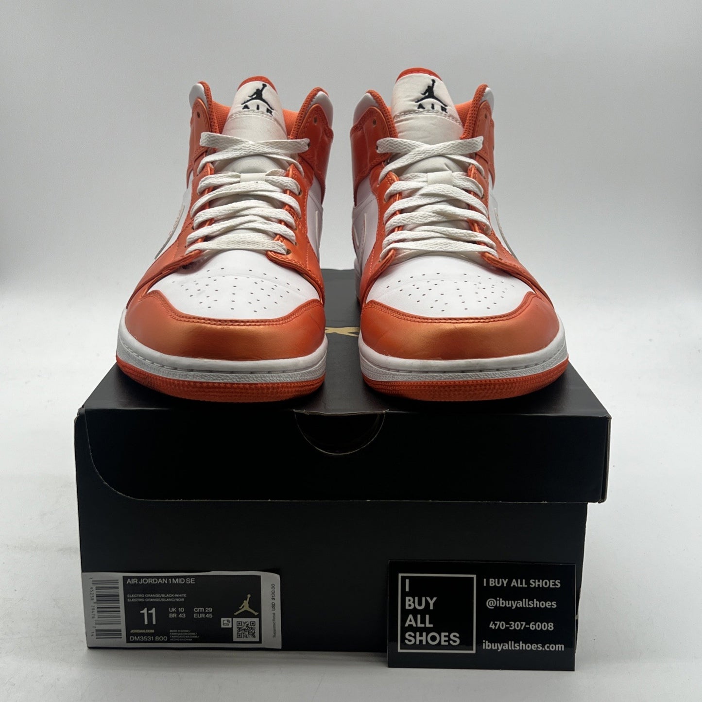 Size 11 - Air Jordan 1 SE Mid Electro Orange (DM3531-800)