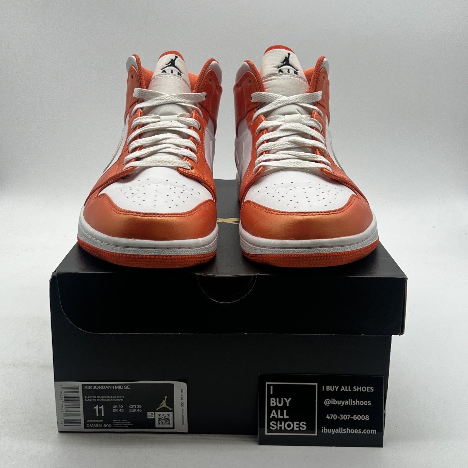 Size 11 - Air Jordan 1 SE Mid Electro Orange (DM3531-800)