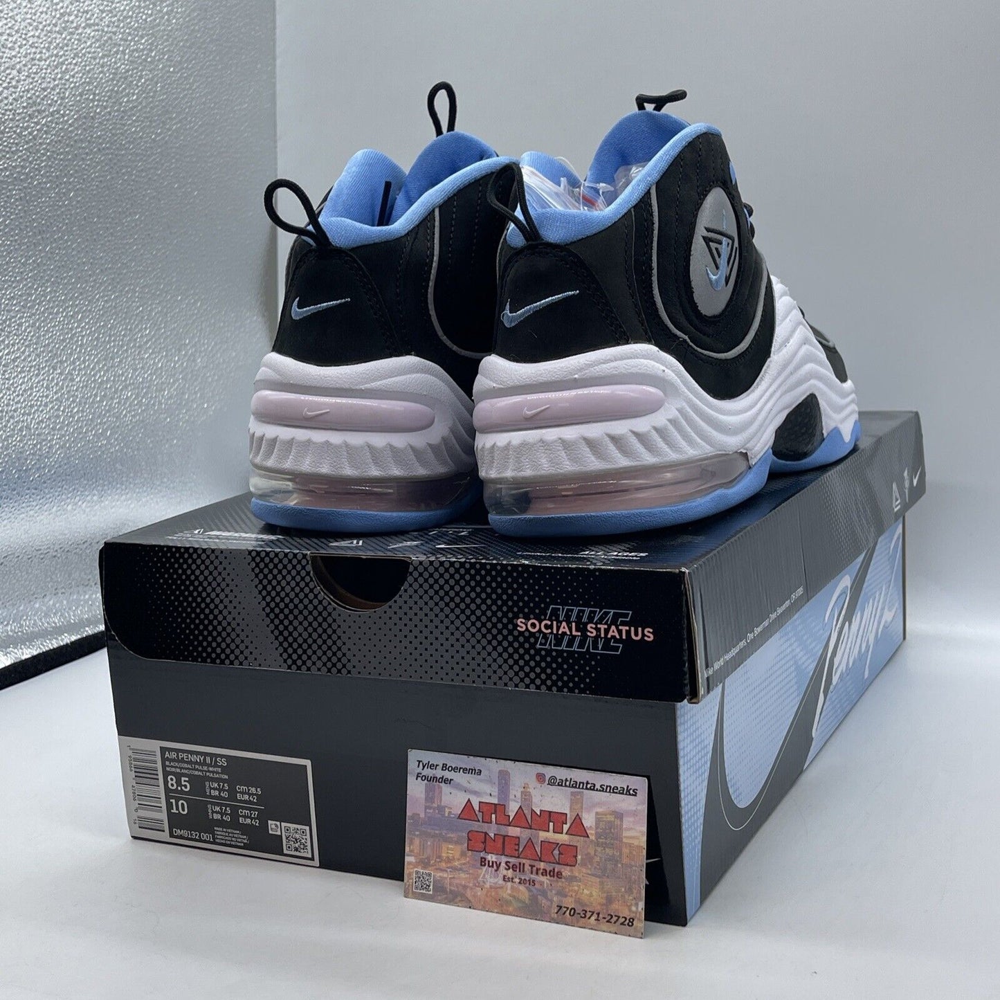 Size 8.5 - Nike Social Status x Air Penny 2 Playground - Black  (DM9132-001)