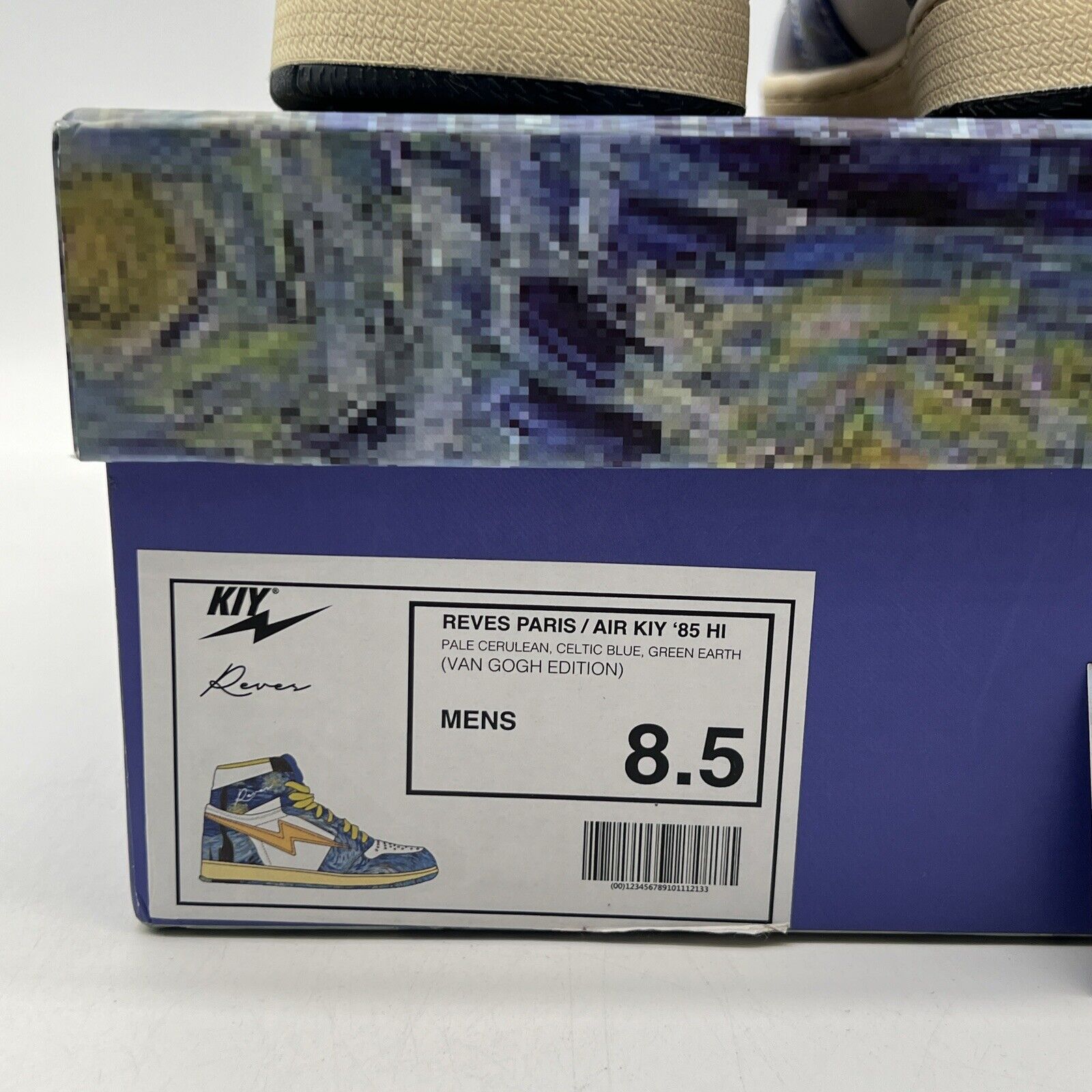 Size 8.5 - Air Kiy Limited Edition “Van Gogh” Miami Art Basel High Top