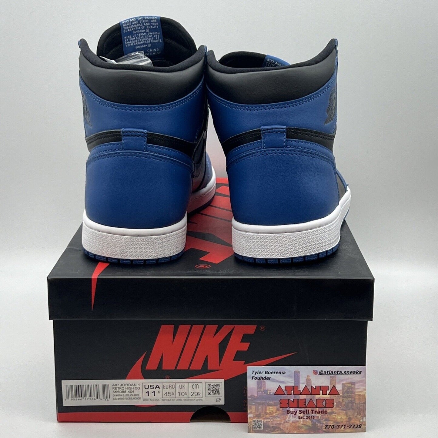 Size 11.5 - Jordan 1 Retro OG High Dark Marina Blue Brand New Og All