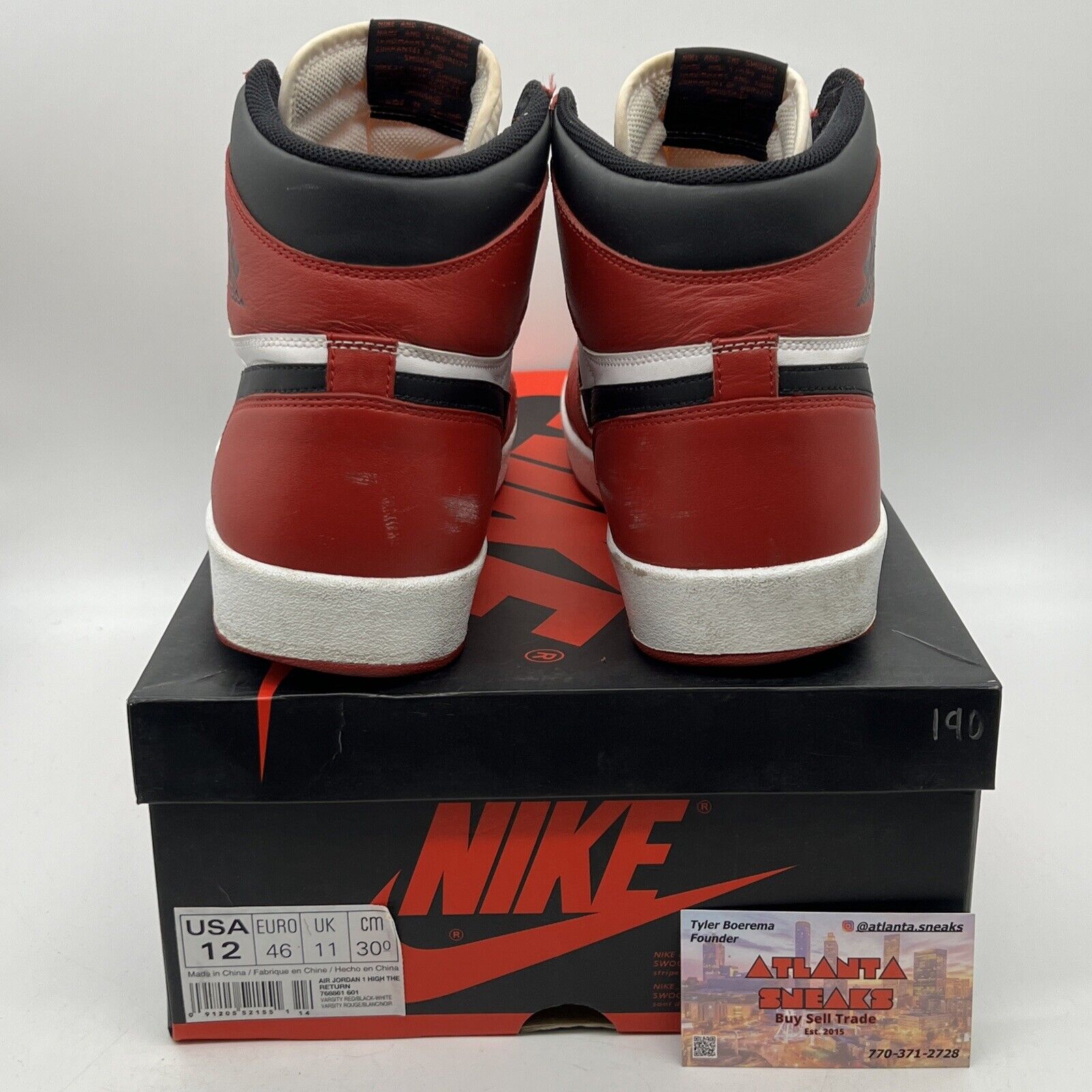 Size 12 - Air Jordan 1.5 Chicago Red White Black Leather (768861-701)