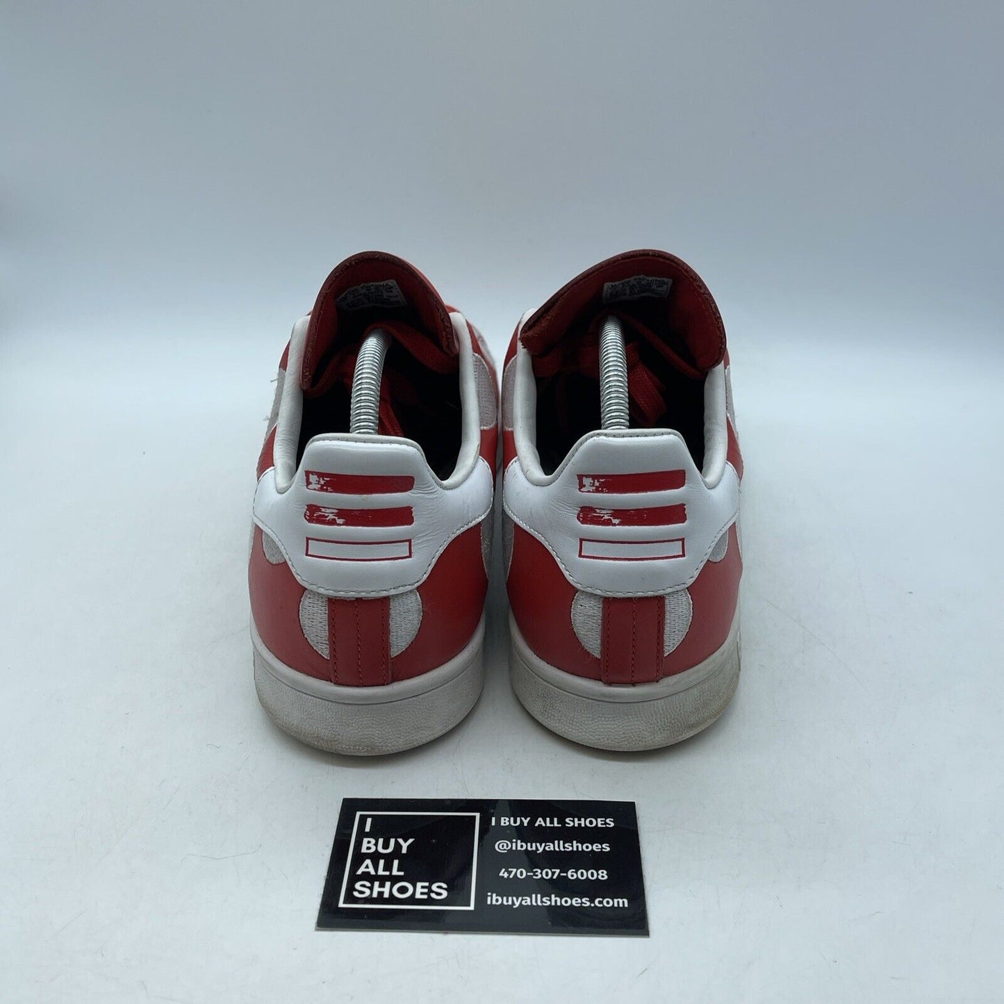 Size 10 - adidas Pharrell Williams x Stan Smith Red White Suede Leather (B25399)