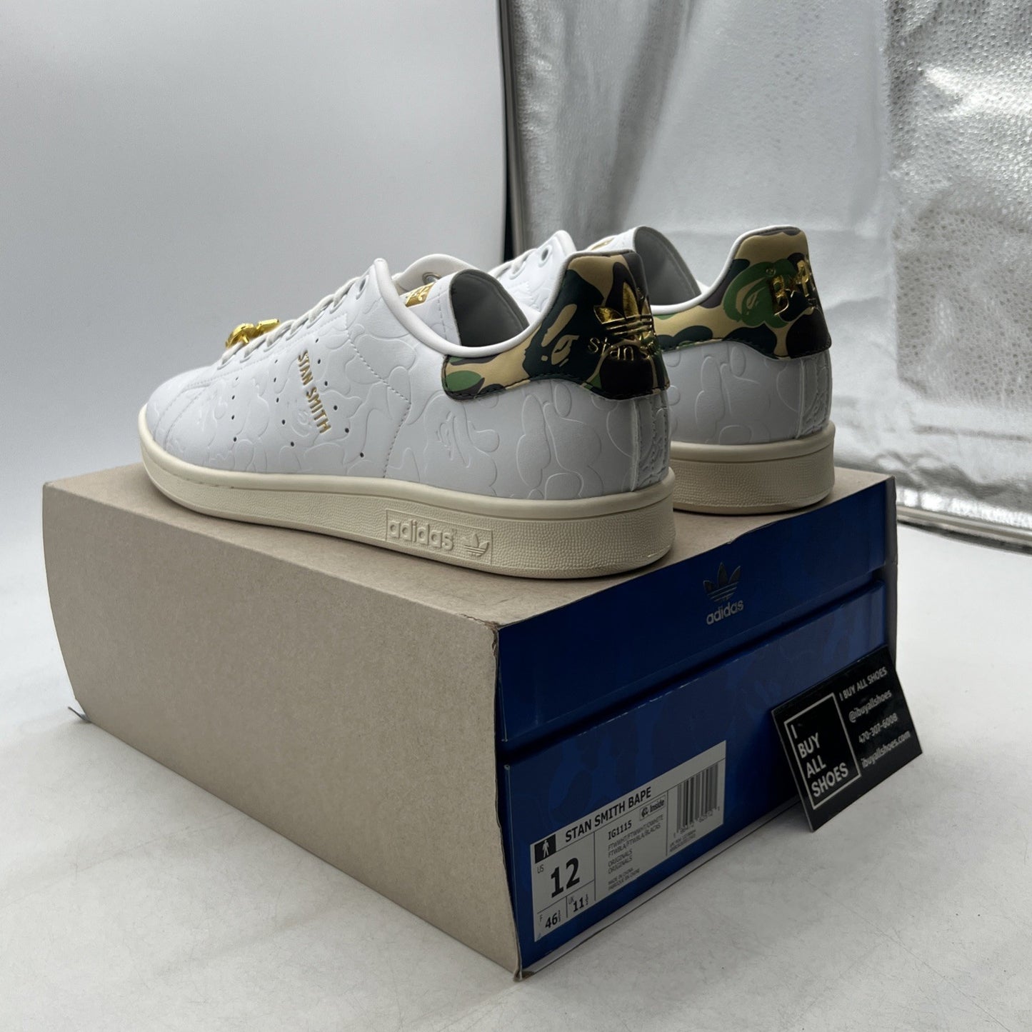 Size 12 - BAPE x Adidas Stan Smith 30th Anniversary (IG1115)