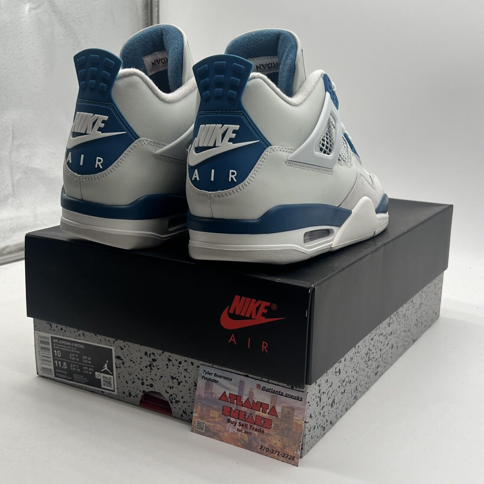 Size 10 - Air Jordan 4 Retro 2024 Military Blue (FV5029-141)