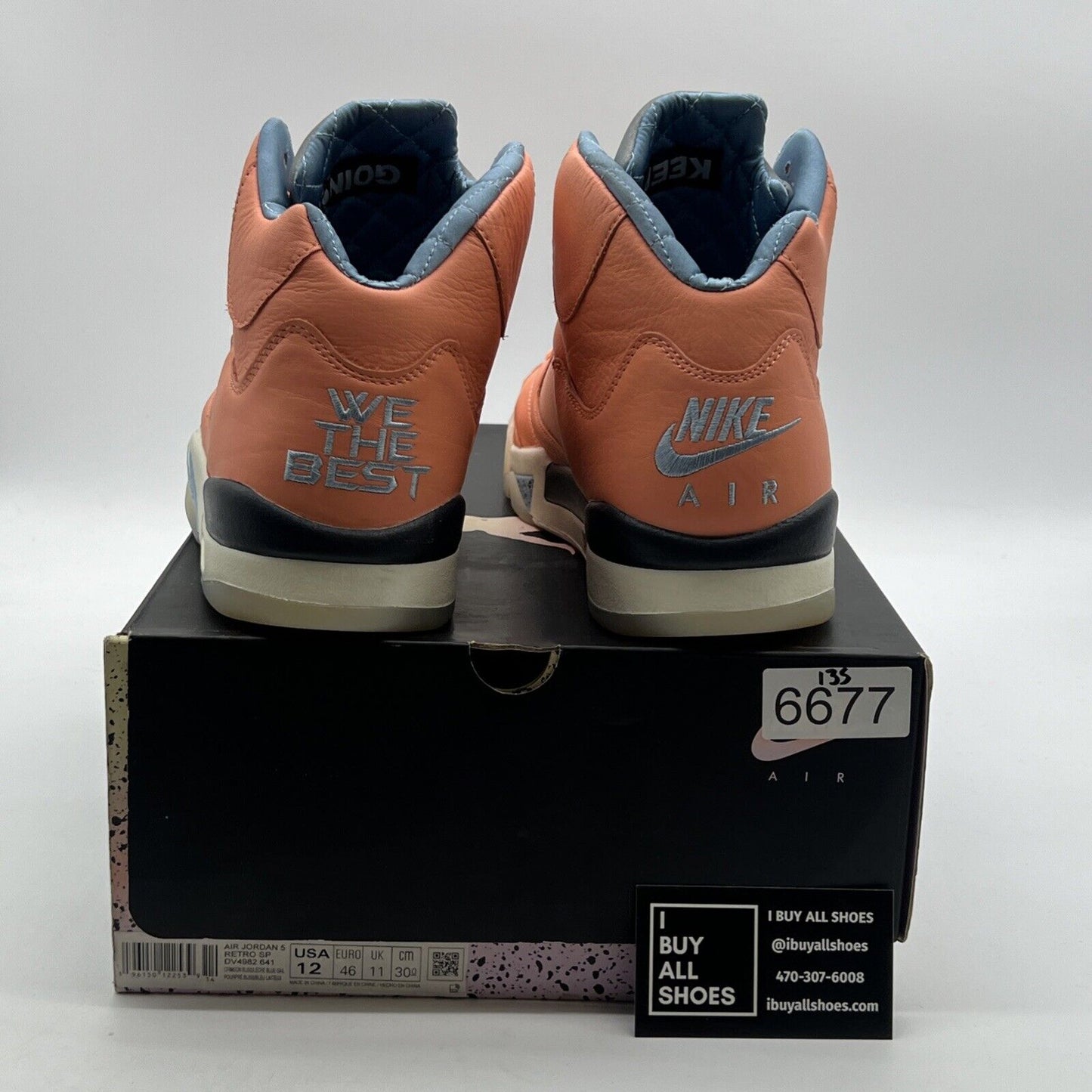 Size 12 - Air Jordan 5 Retro x DJ Khaled We The Best - Crimson Bliss DV4982-641
