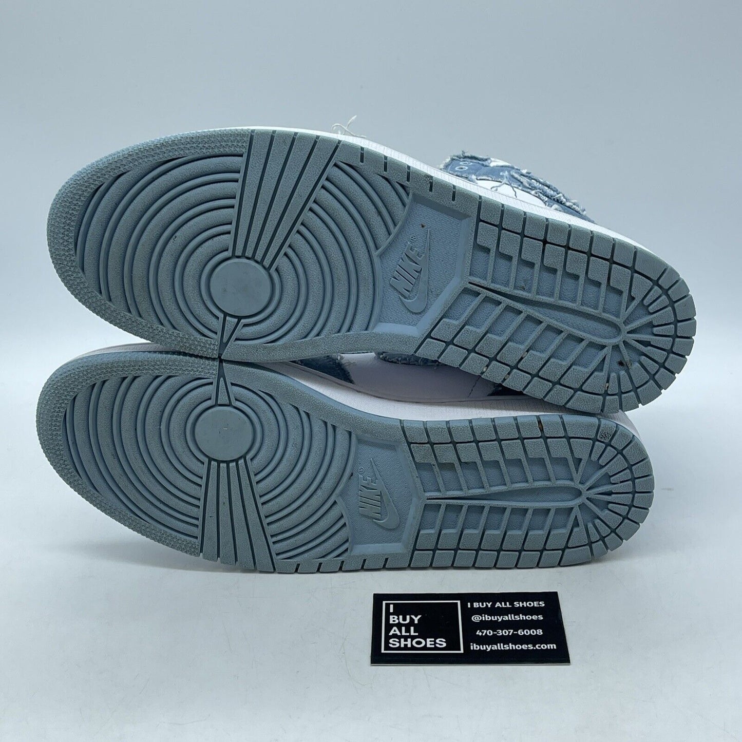 Size 12 - Jordan 1 High OG Denim 2022 Blue White Suede Leather (DM9036-104)