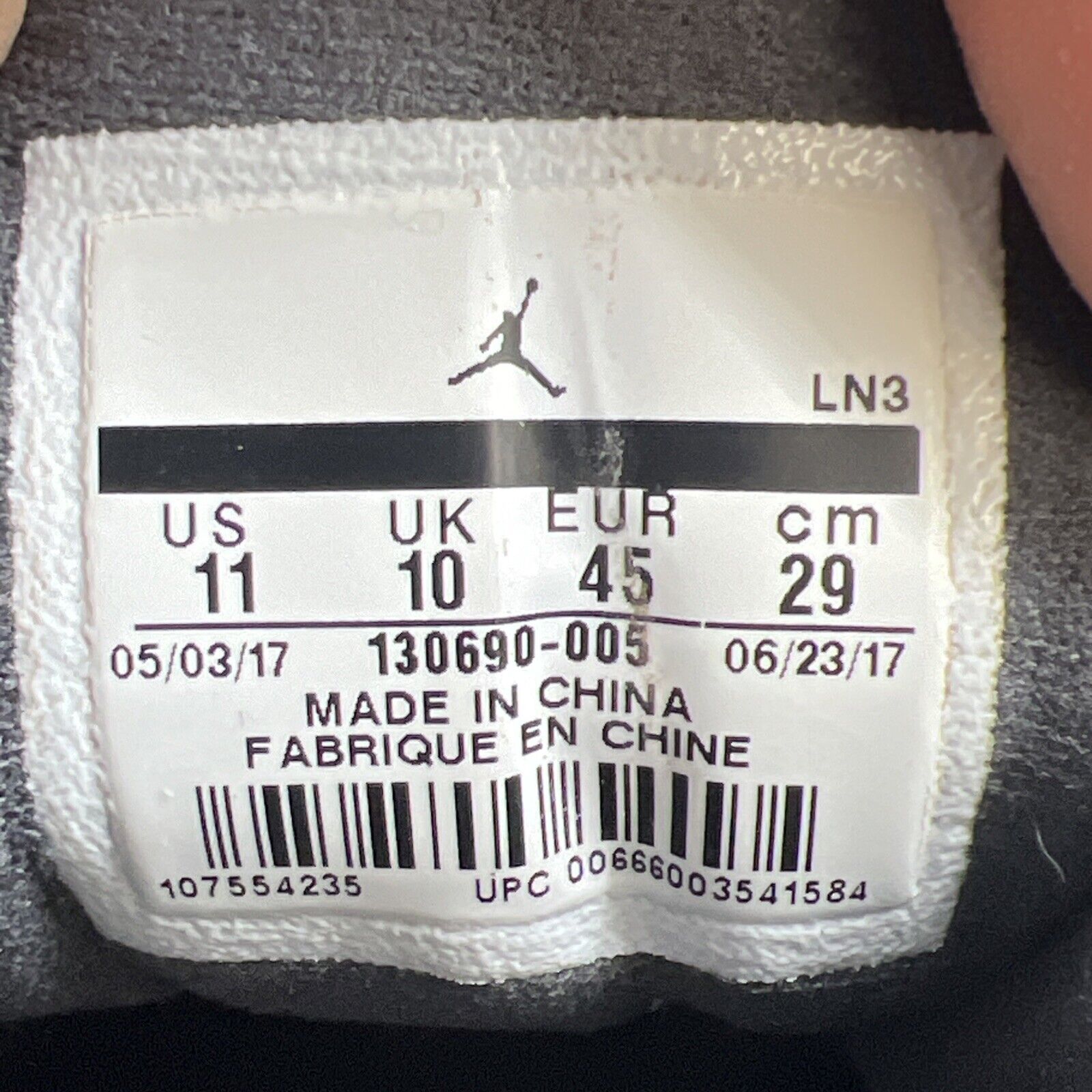 Size 11 - Air Jordan 12 Retro Dark Grey (130690-005)